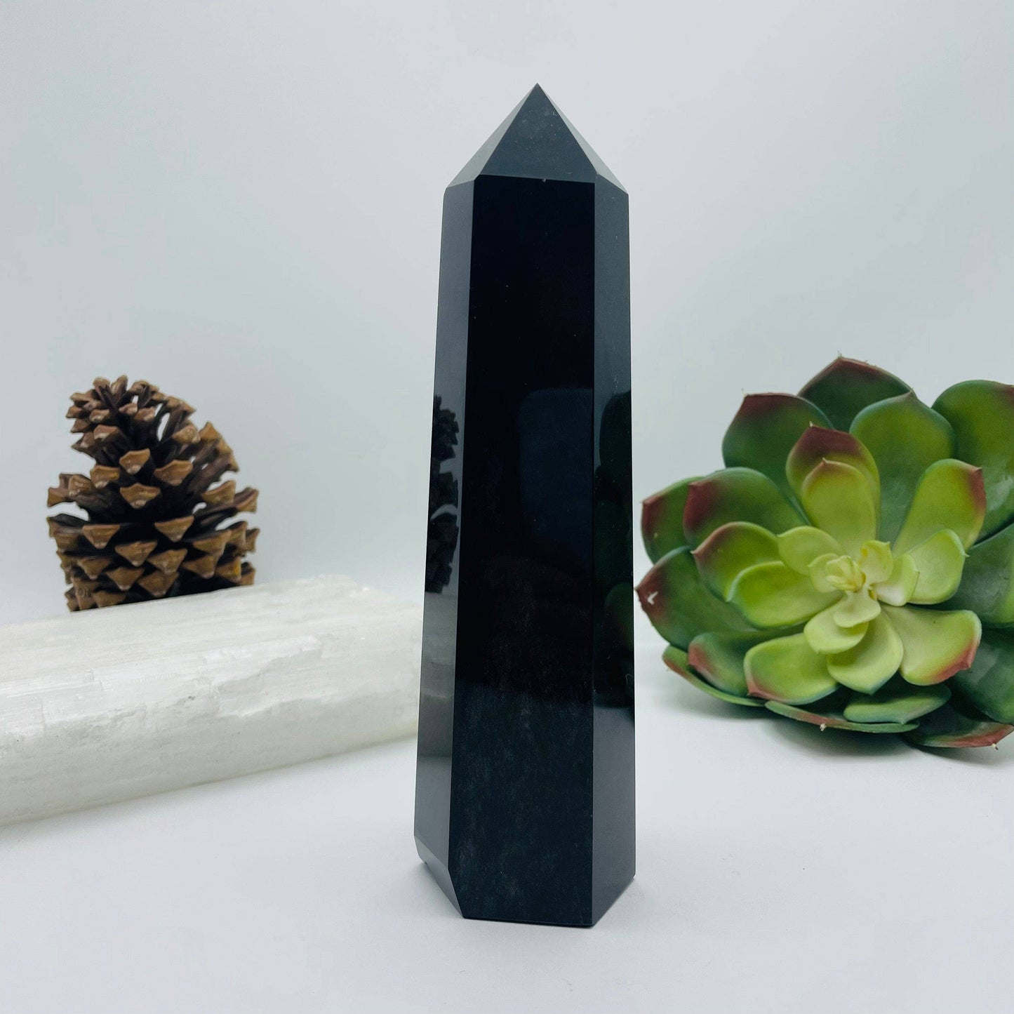 Obsidian Polished Point Tower
