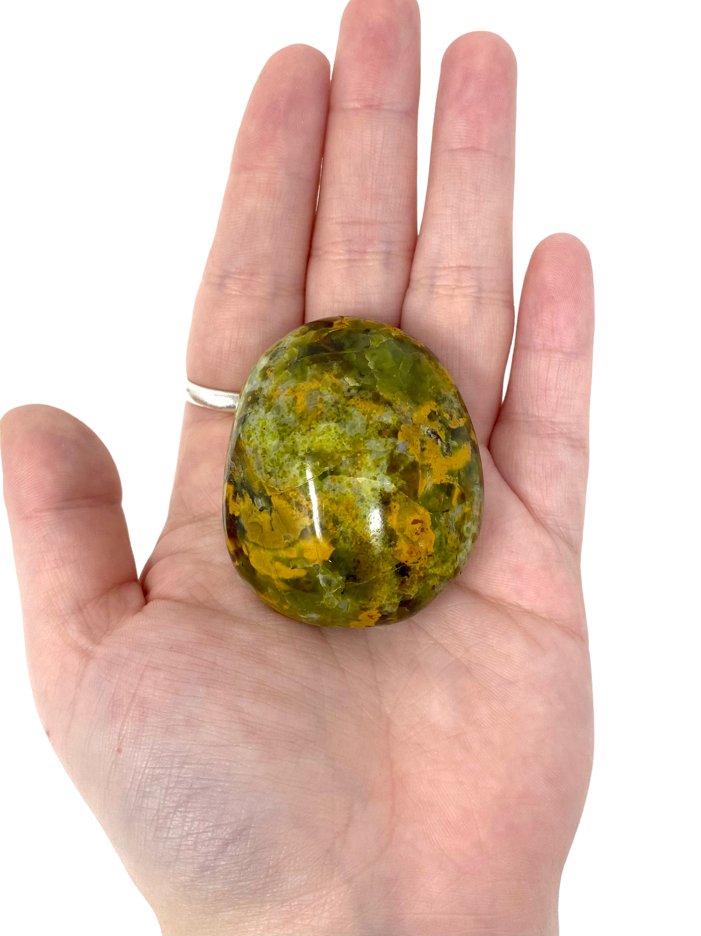 Green Opal Palm Stones