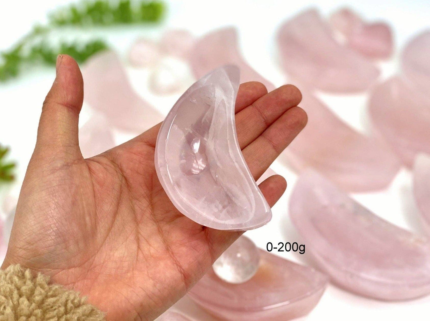 Rose Quartz Moon Bowl