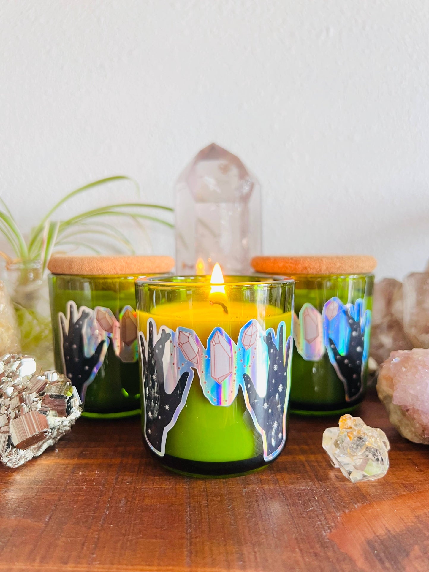 Mini Mystic Crystals Hand Poured Soy Wax Candle