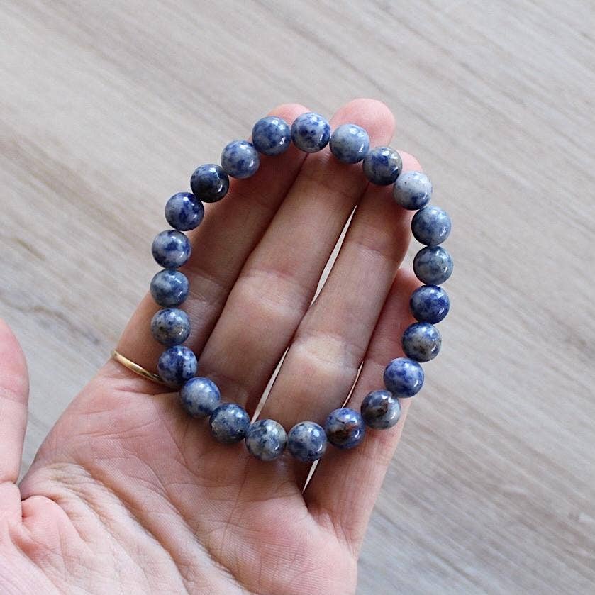 Sodalite Bracelet 8mm or 6mm (Crystals & Stones)