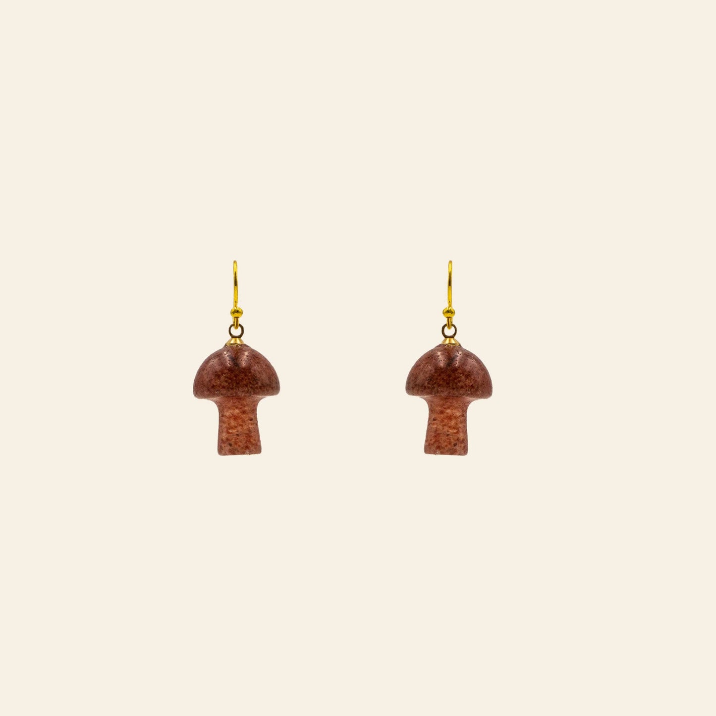 Crystal Mushroom Drop Earrings