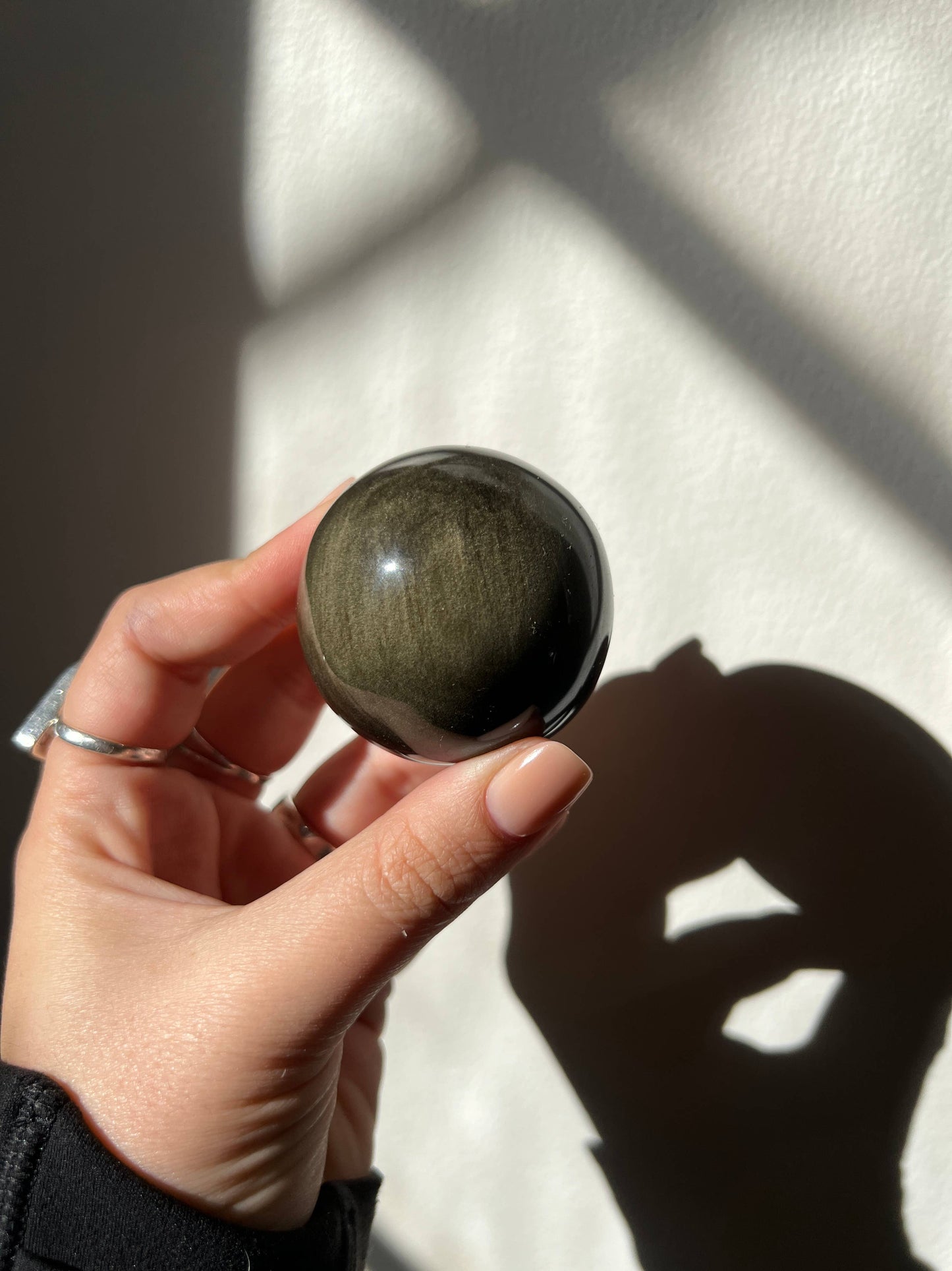 Golden Sheen Obsidian Crystal Sphere