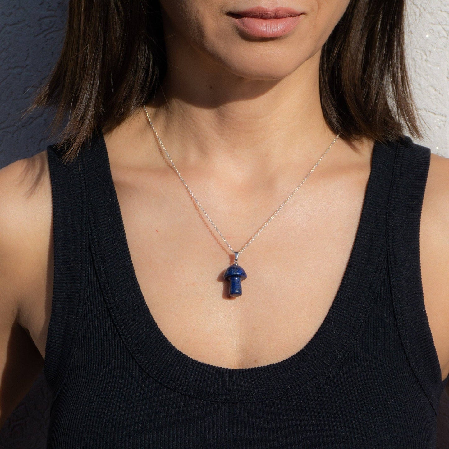 Crystal Mushroom Necklace