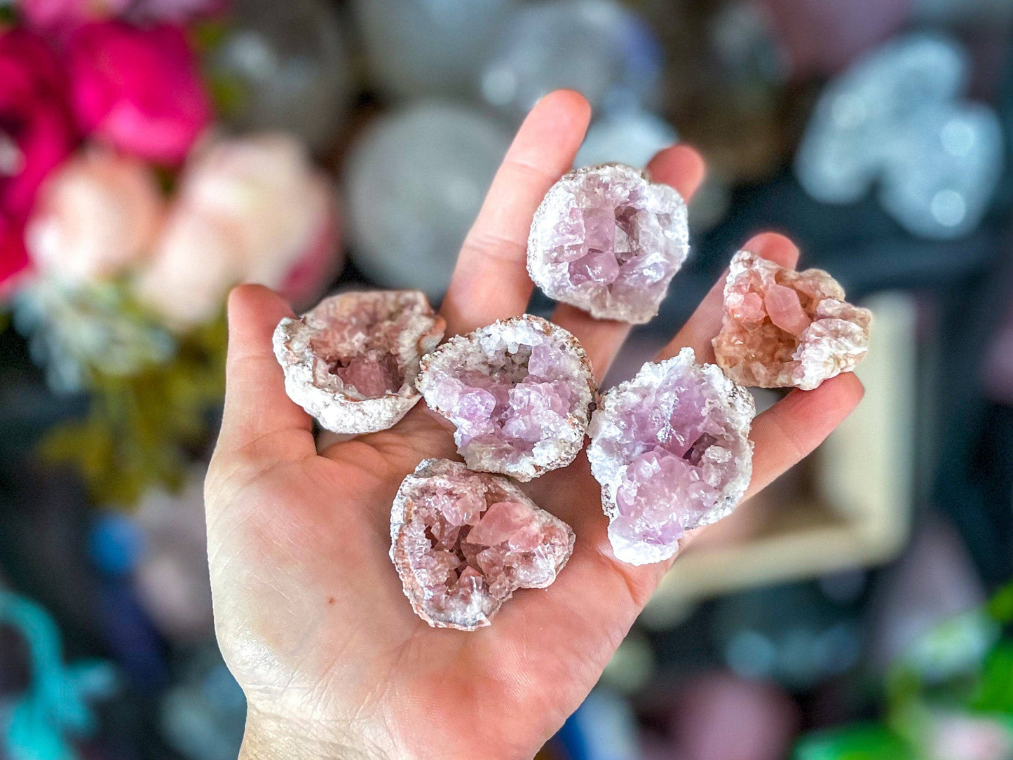 Pink Amethyst Cluster