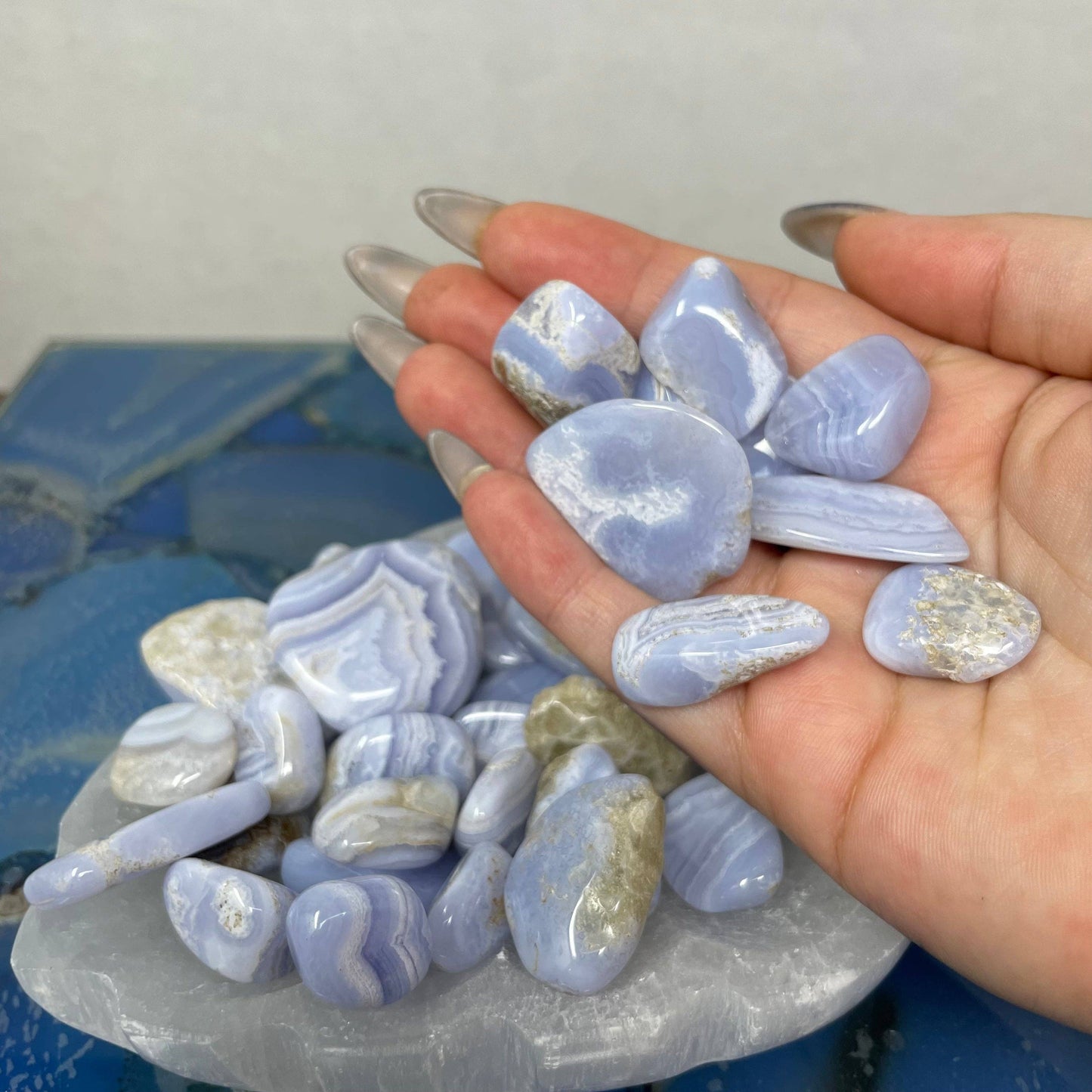Blue Lace Agate Tumbled