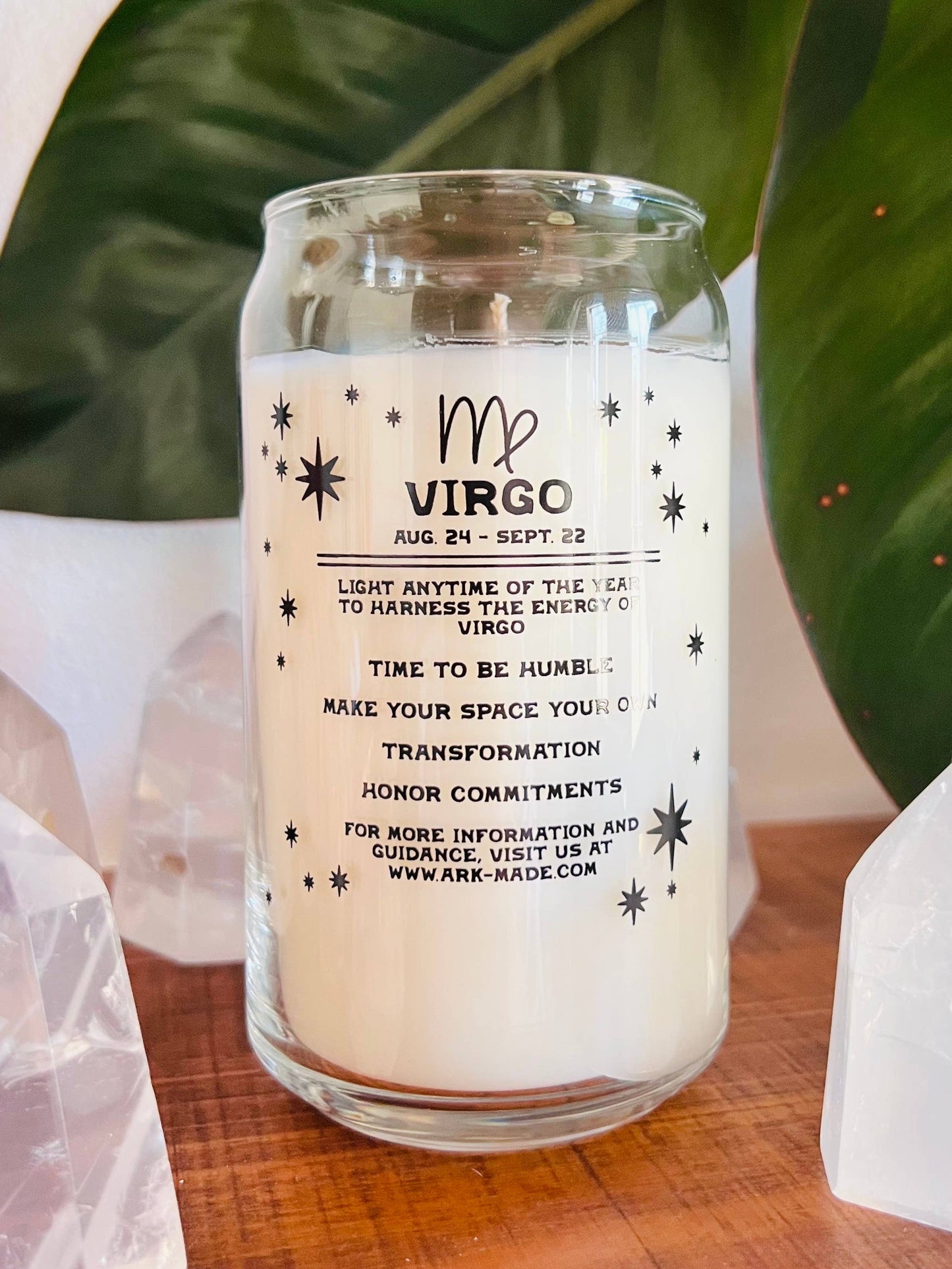 Virgo Zodiac Dressed Candle