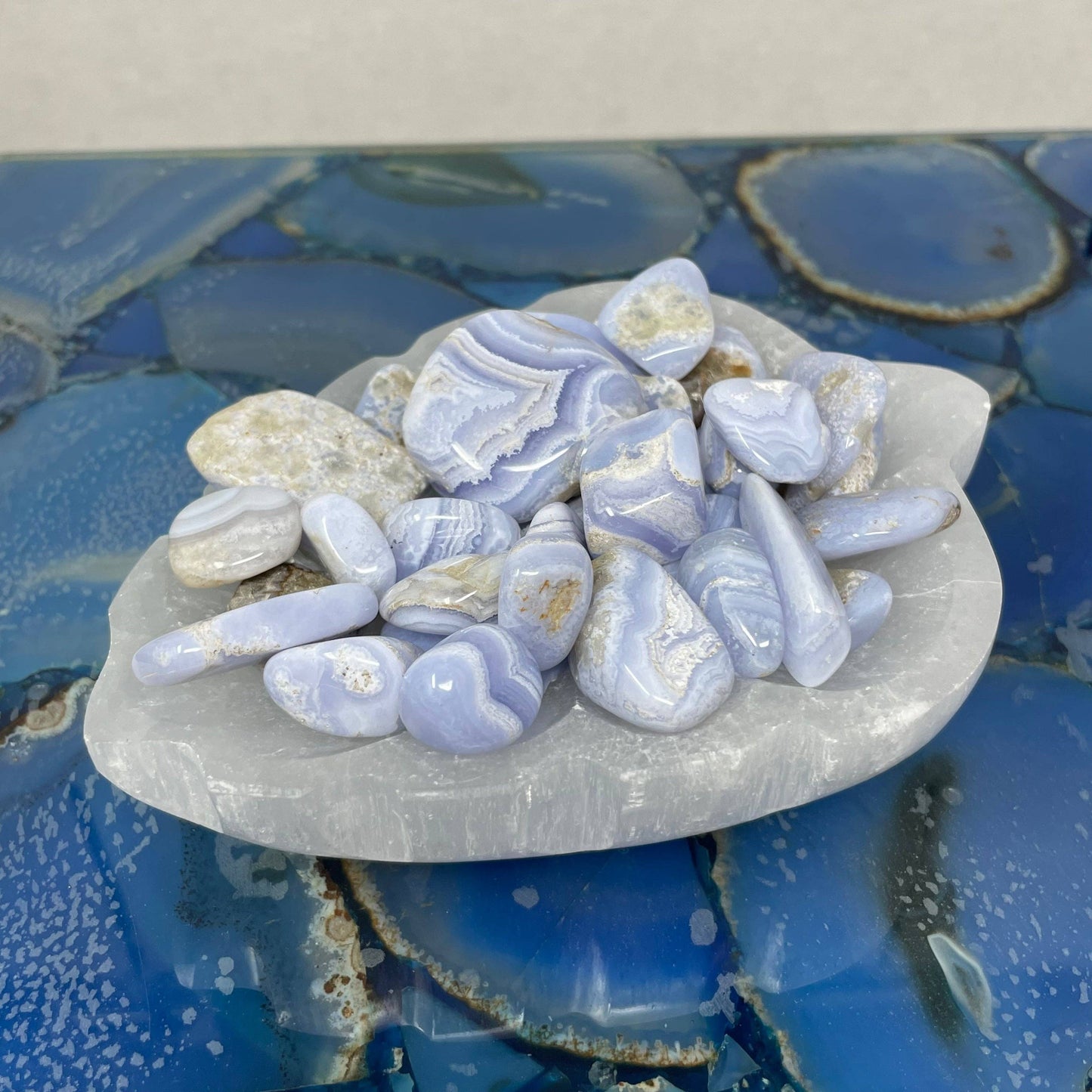 Blue Lace Agate Tumbled