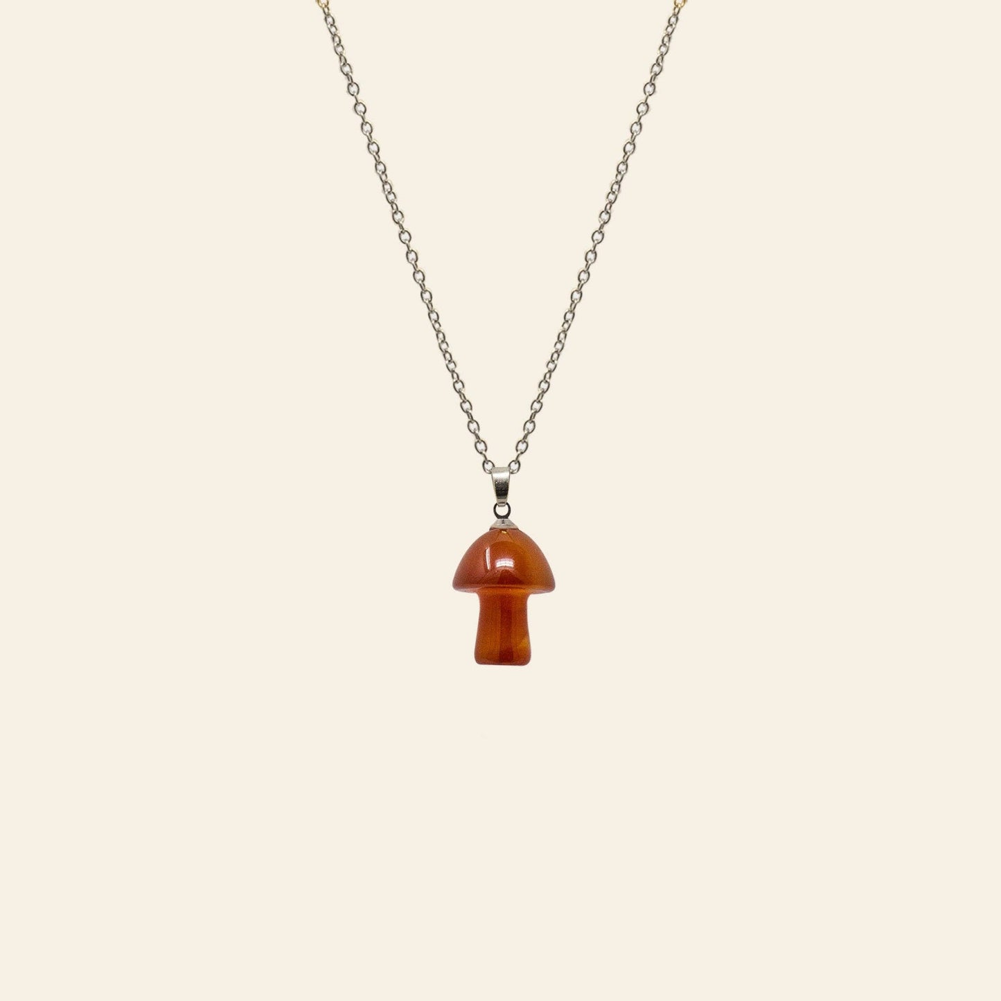Crystal Mushroom Necklace