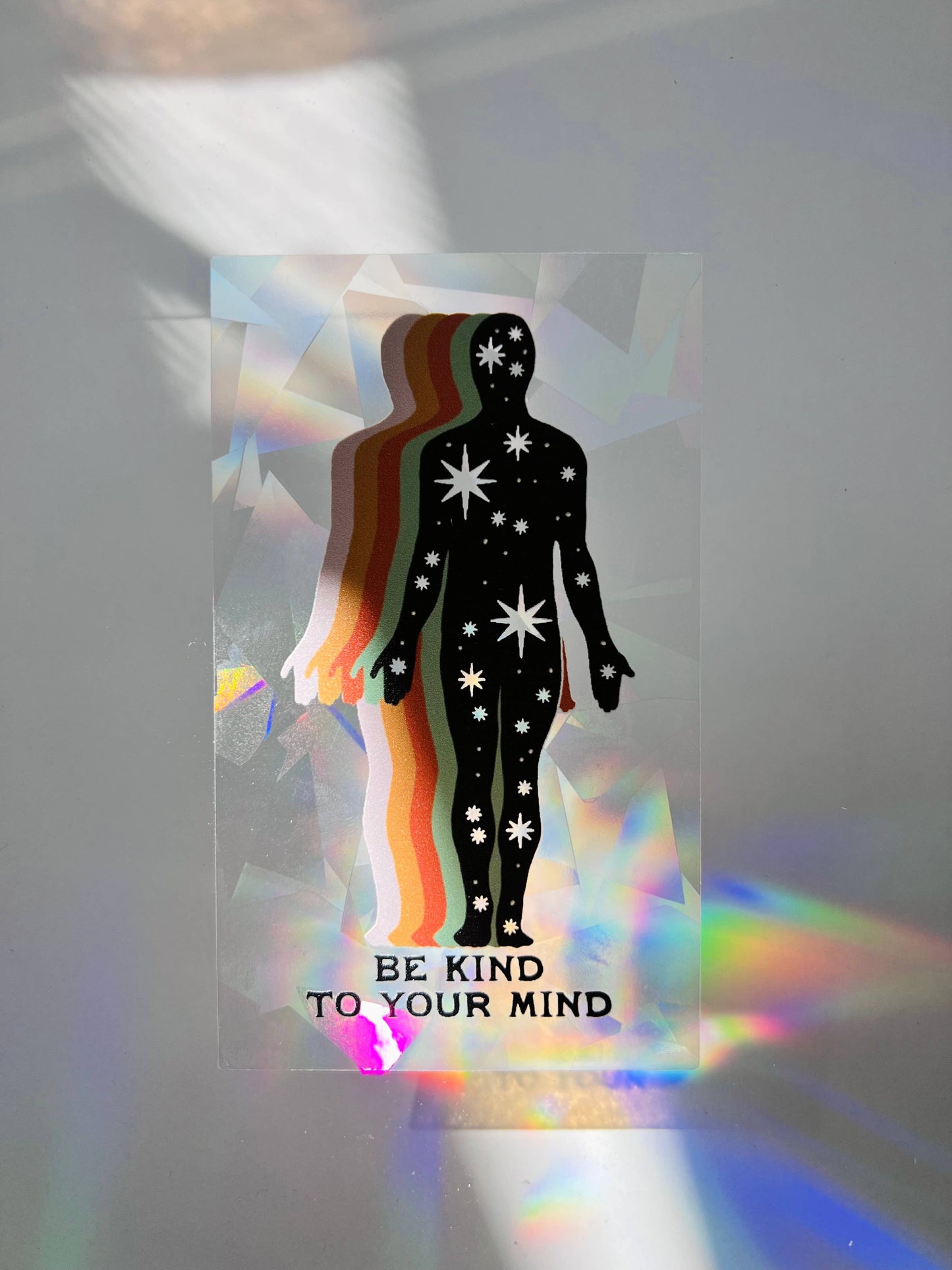 Be Kind to Your Mind Suncatcher Sticker