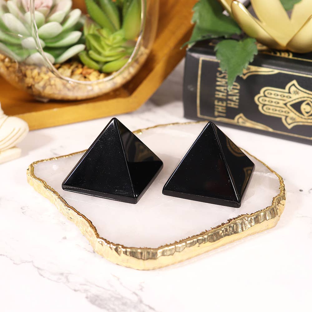 Black Obsidian Pyramid