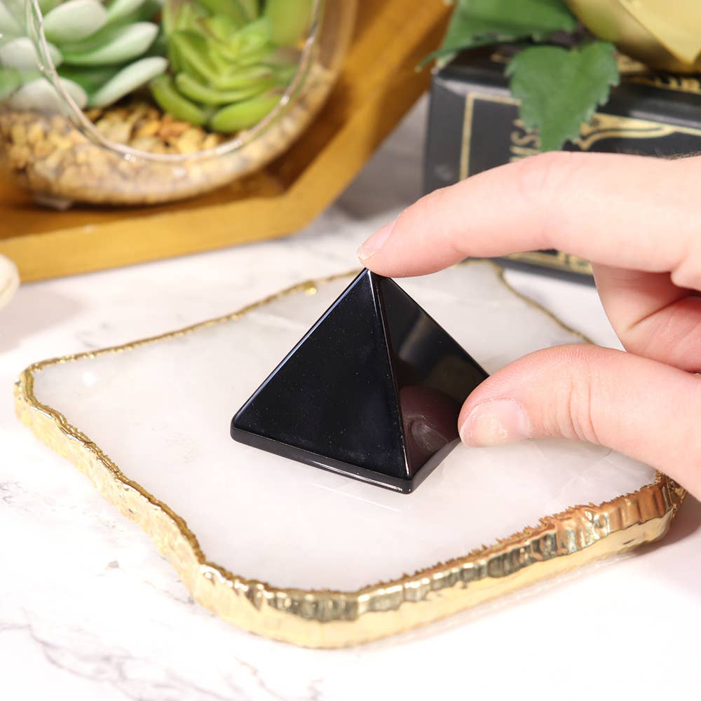 Black Obsidian Pyramid