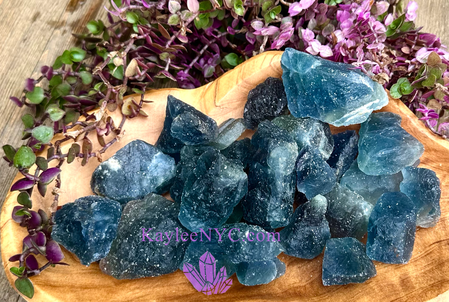 Blue Fluorite Raw Crystal
