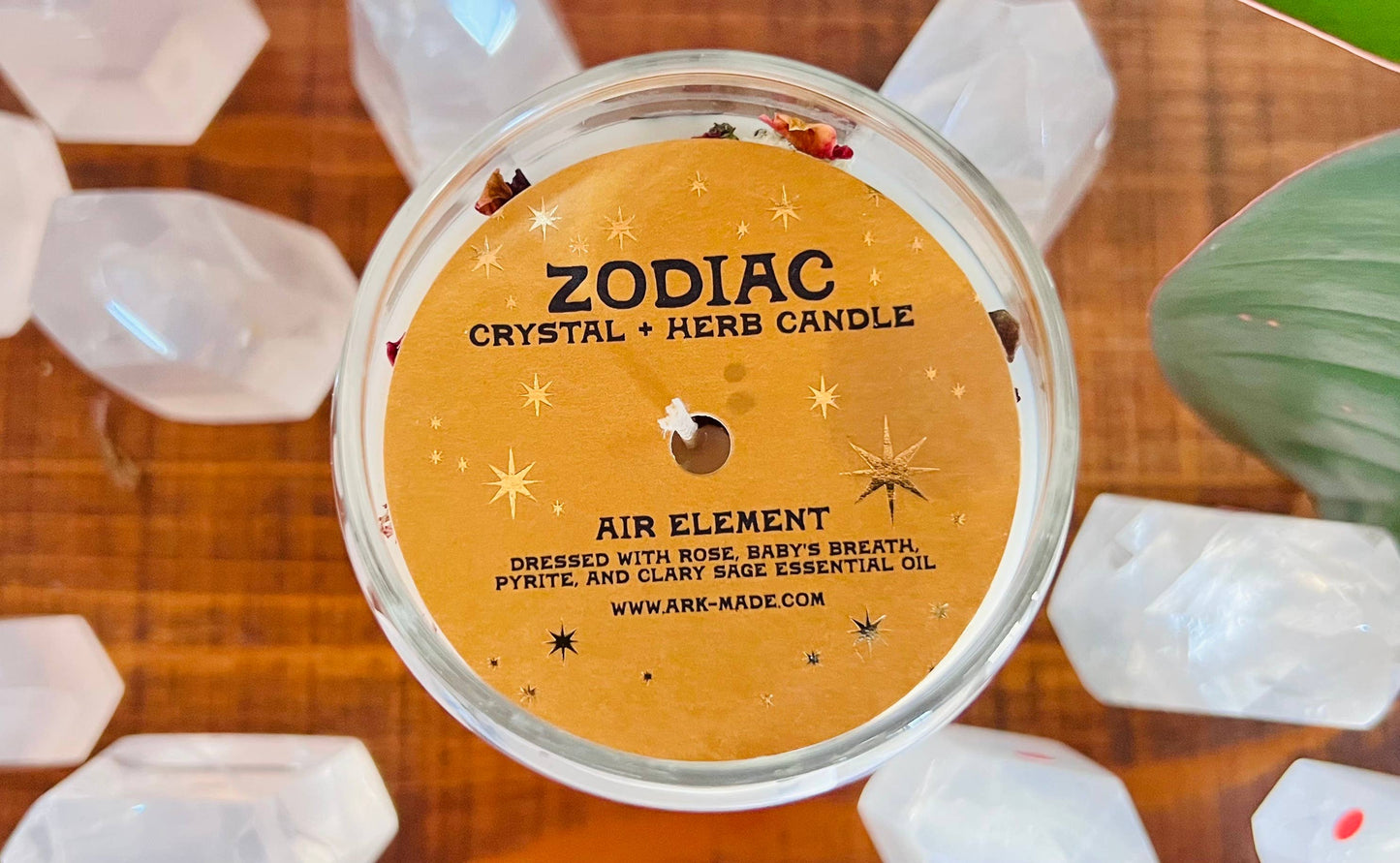 Gemini Zodiac Dressed Candle