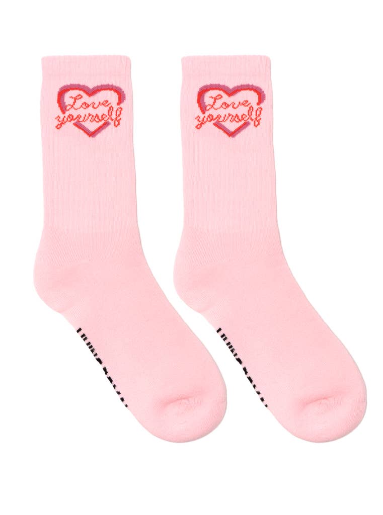 Love Yourself Classic Crew Socks