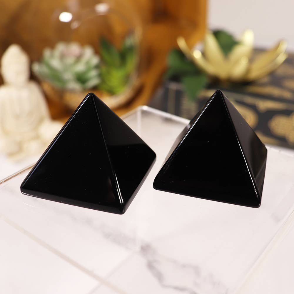Black Obsidian Pyramid