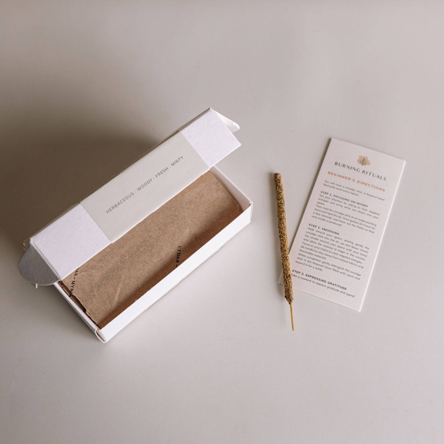 Mini White Sage Hand Rolled Incense | 30 Sticks