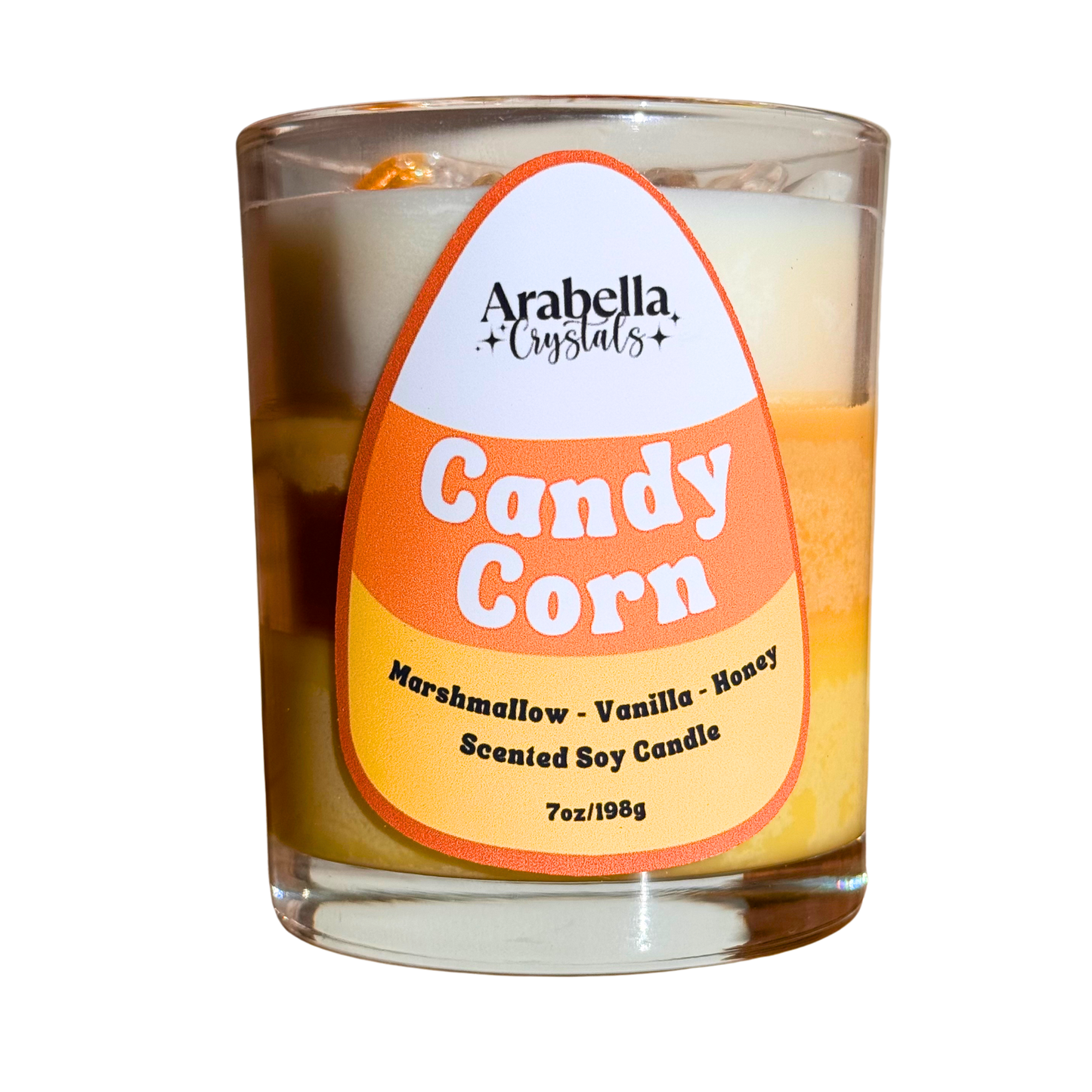 Candy Corn Halloween Soy Candle