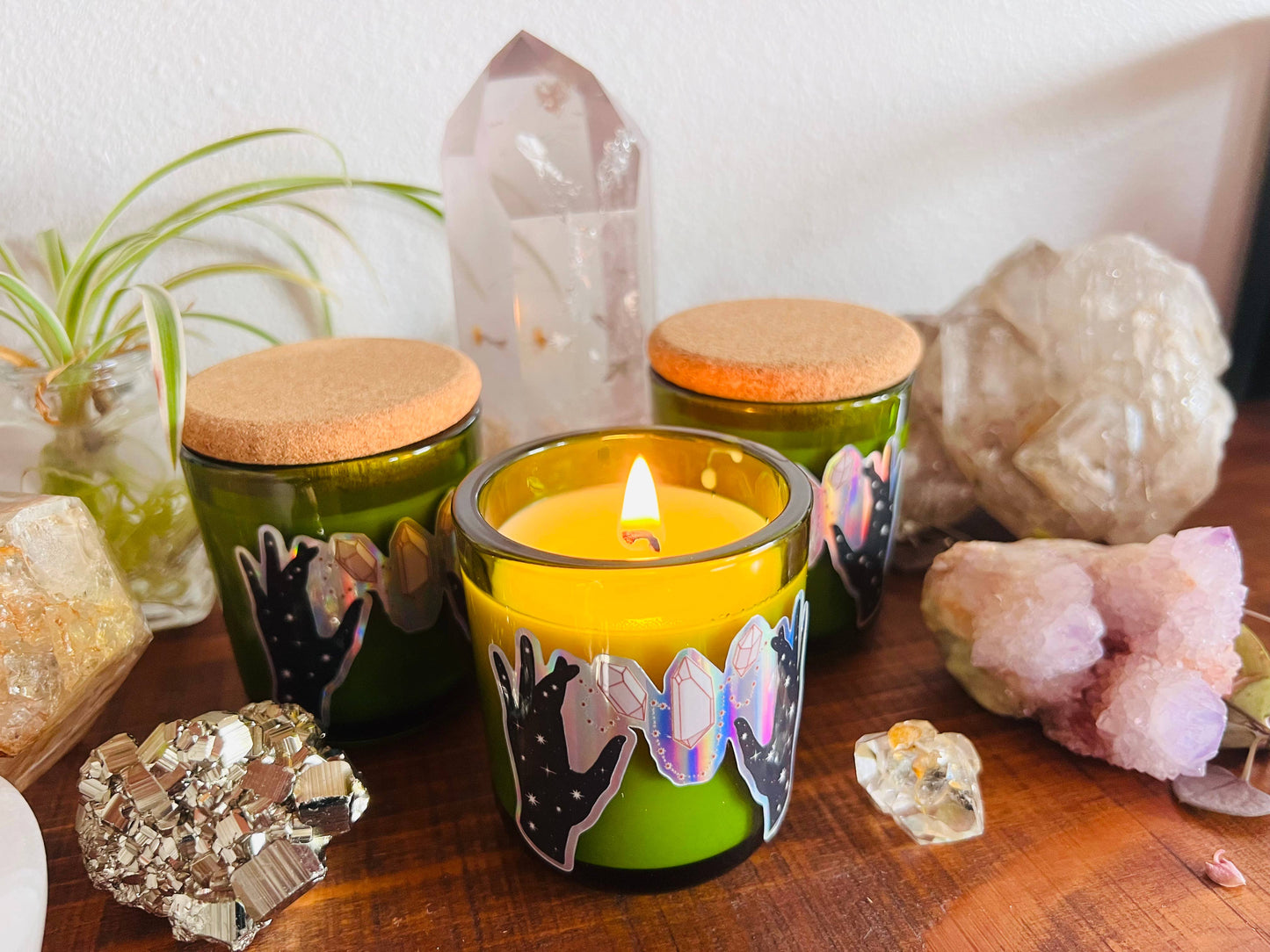 Mini Mystic Crystals Hand Poured Soy Wax Candle