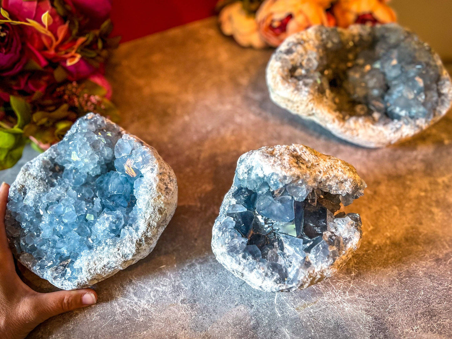 Celestite Clusters - Large
