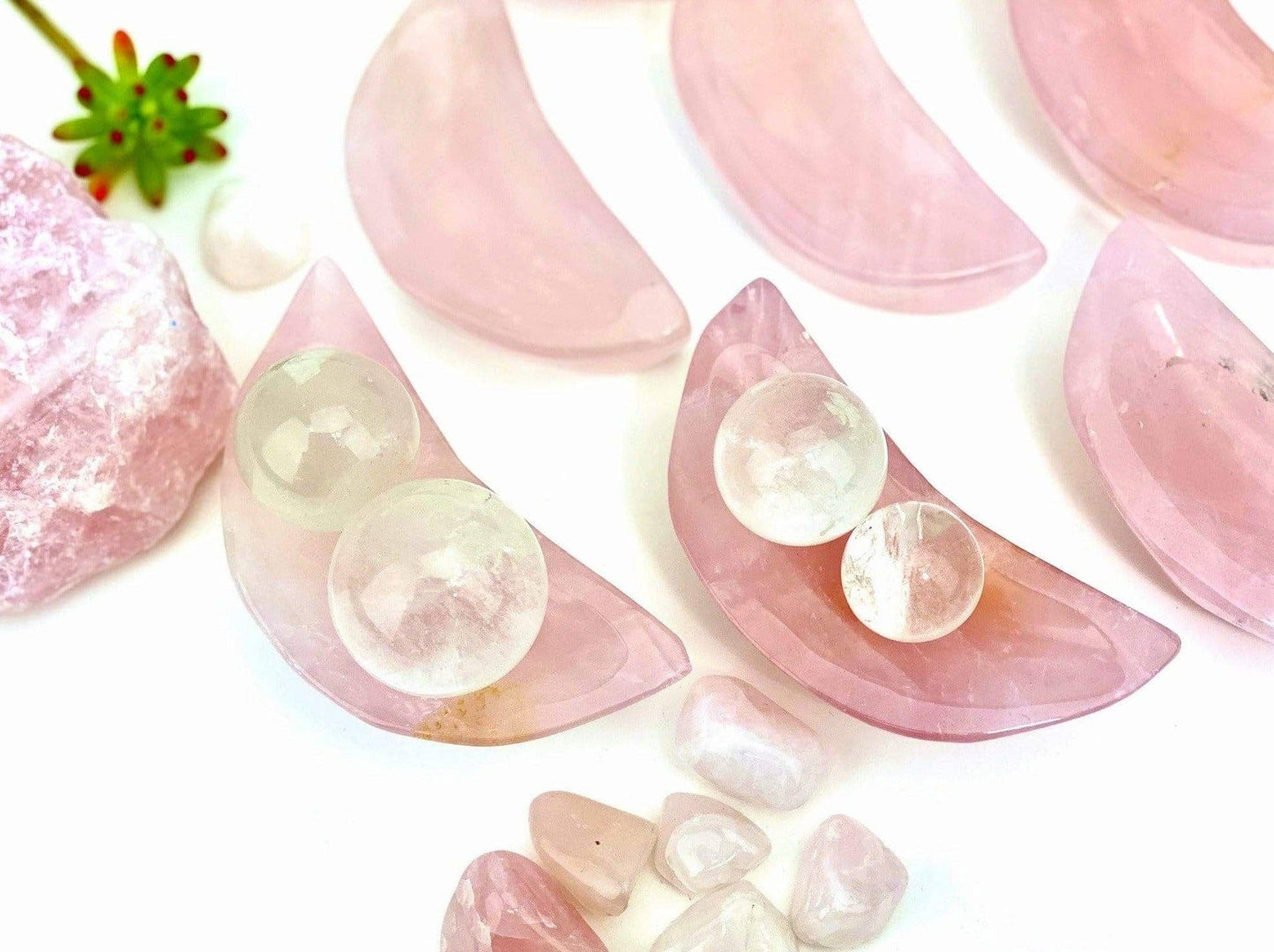 Rose Quartz Moon Bowl