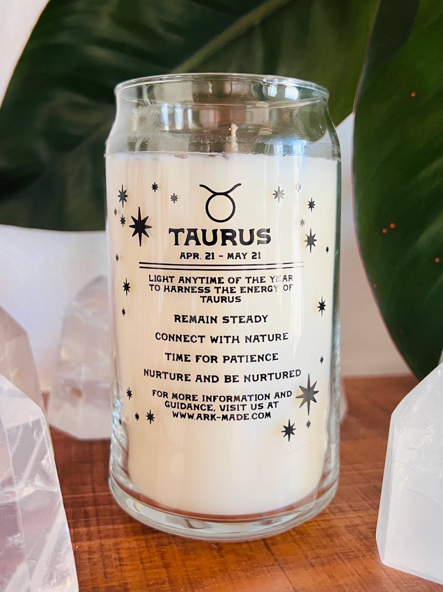 Taurus Zodiac Dressed Candle