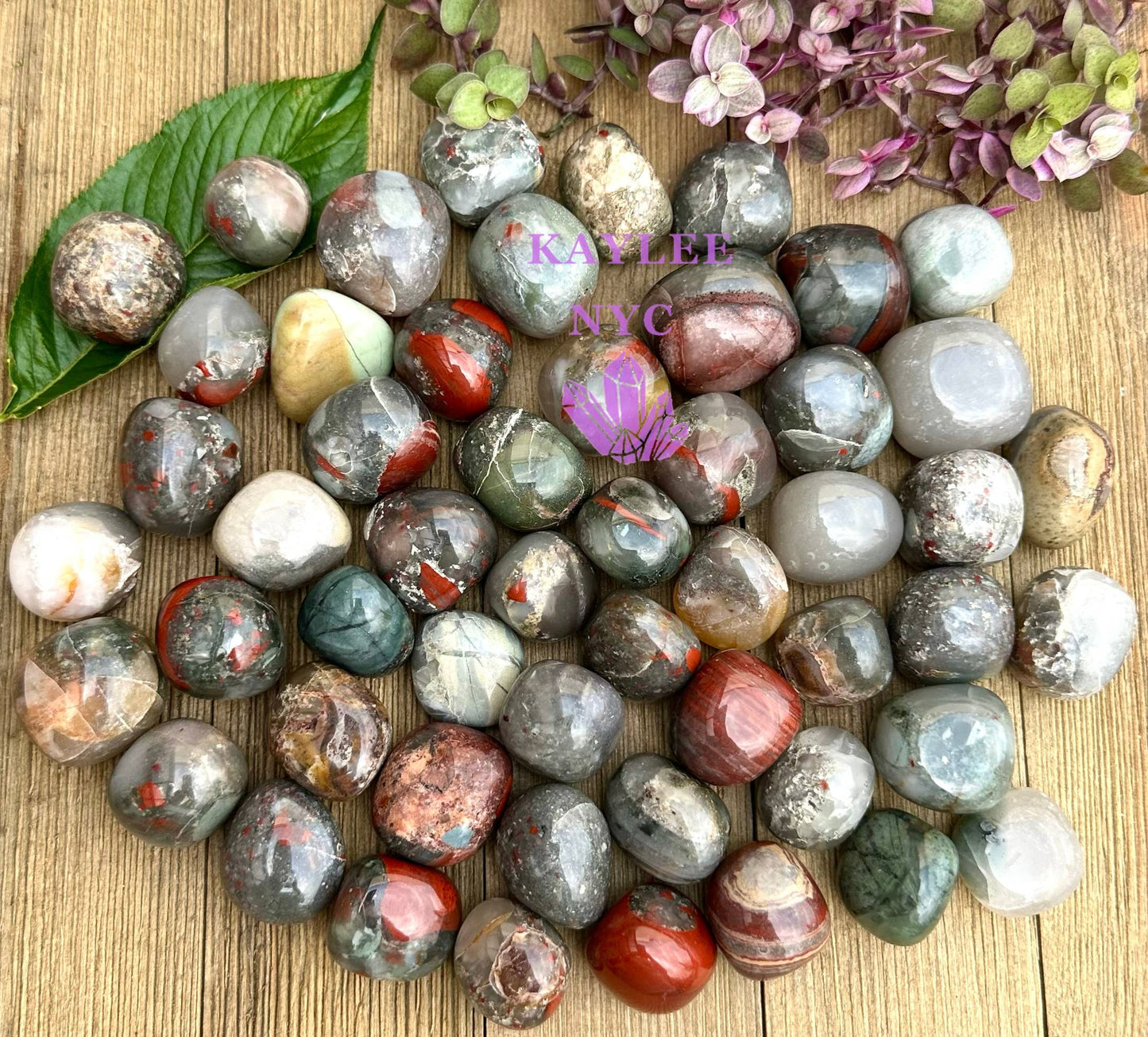 Bloodstone Tumbled Stones