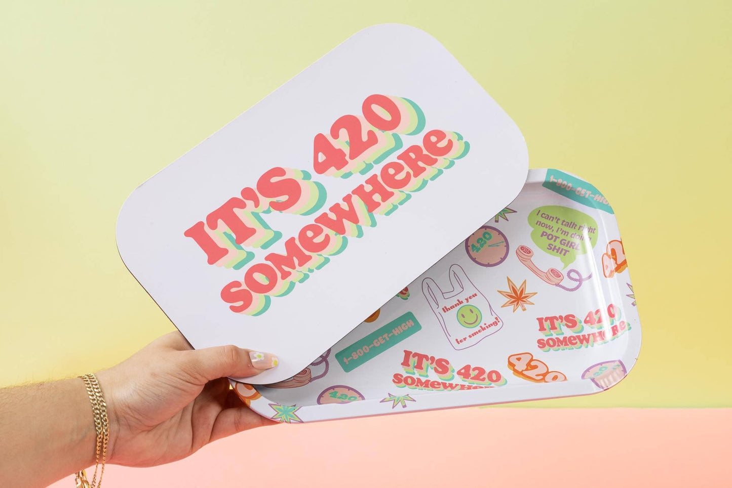420 Rolling Tray with Lid