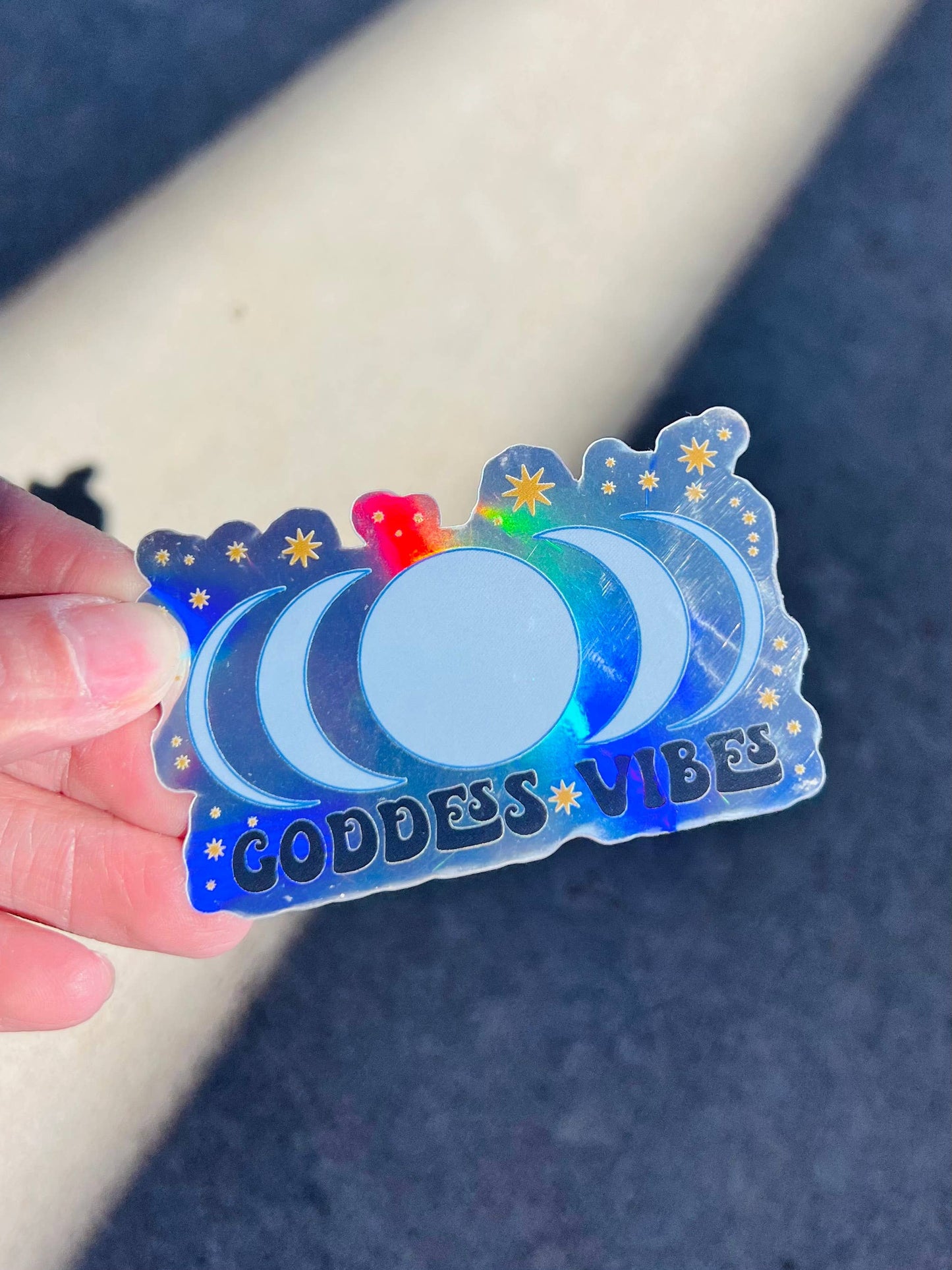 Goddess Vibes Holographic Sticker