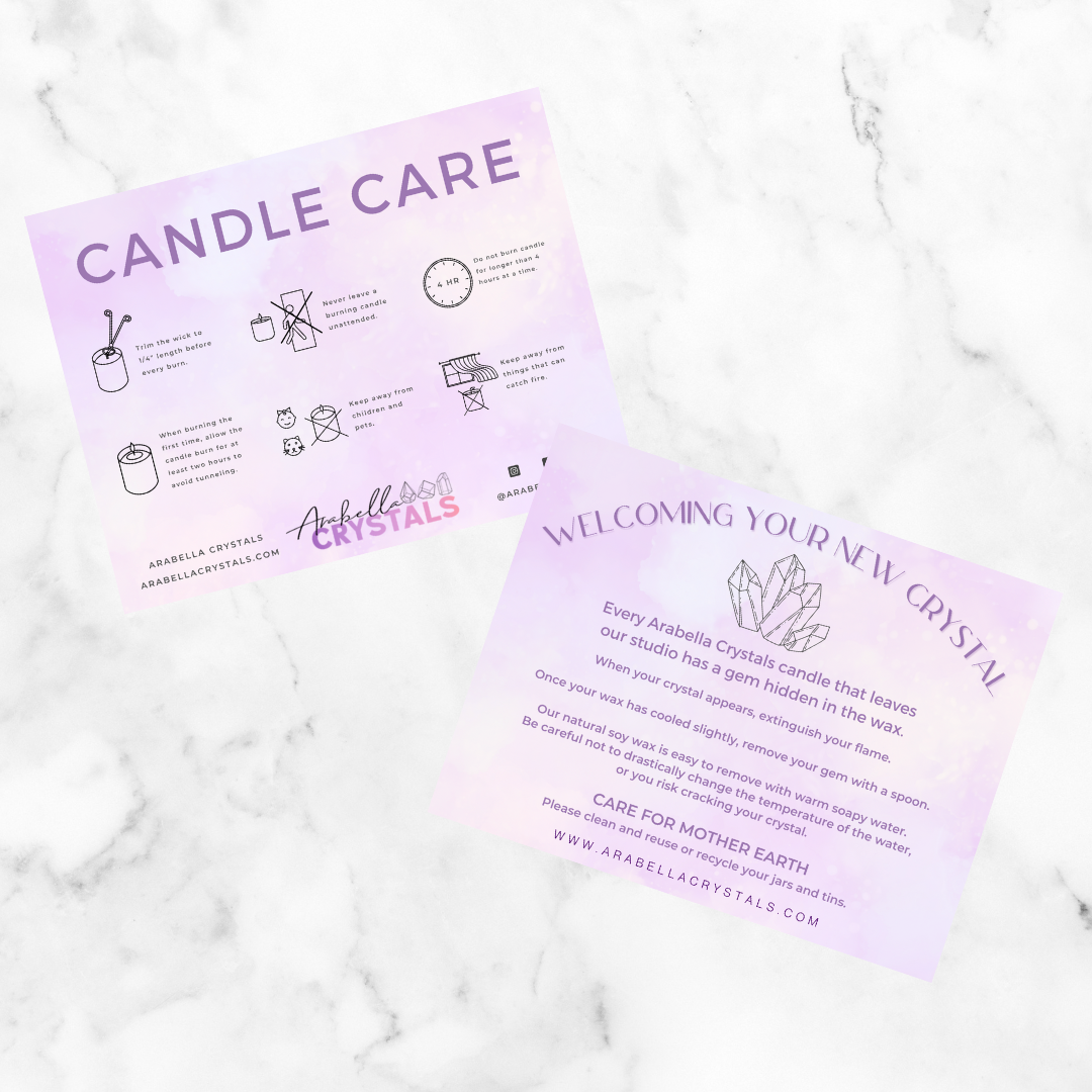 Rose Quartz Crystal Candle Jar