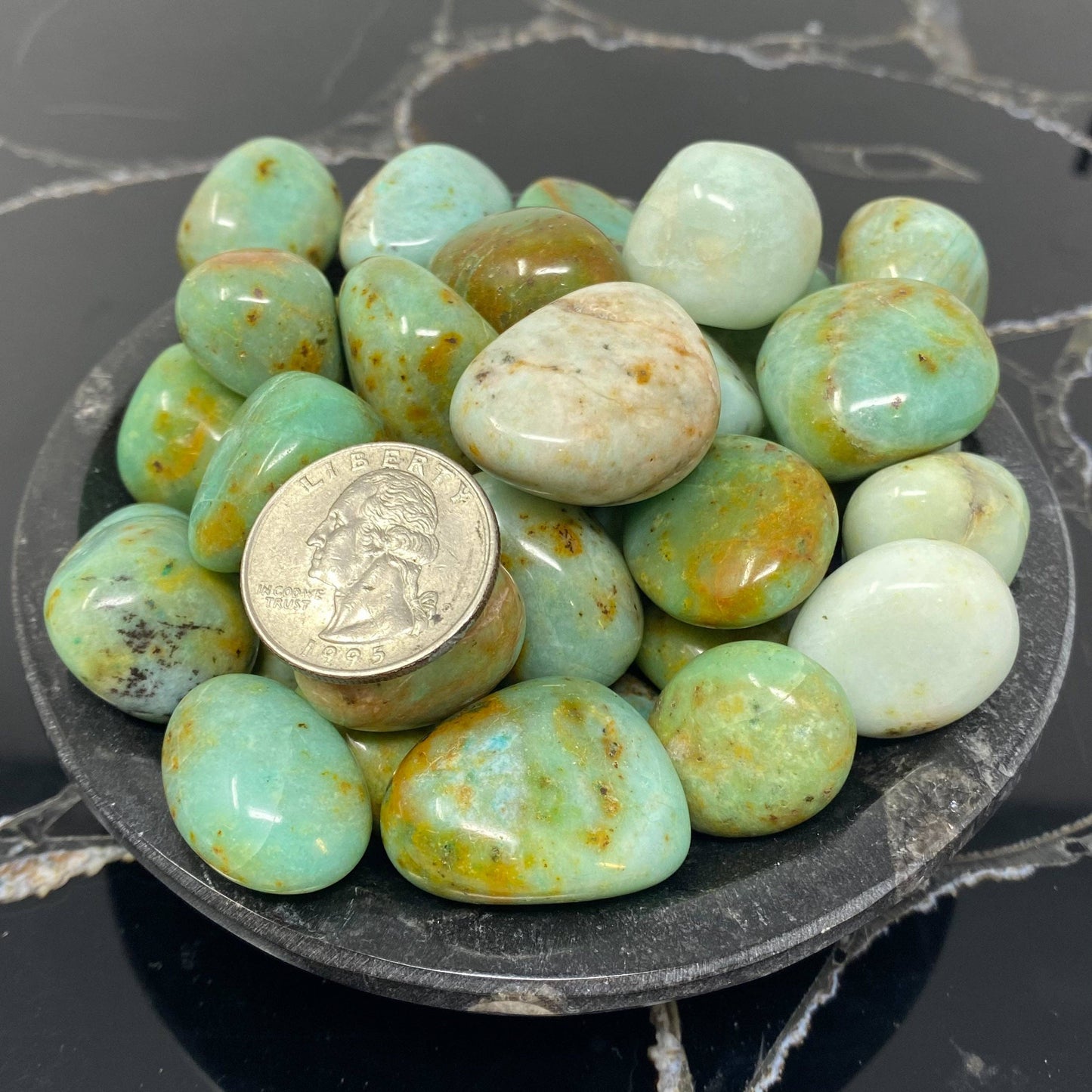 African Turquoise Tumbled Stone