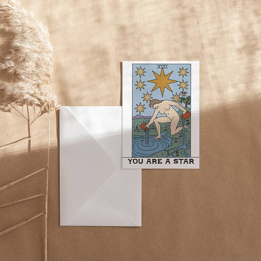 You Are a Star Tarot Card Greeting Card