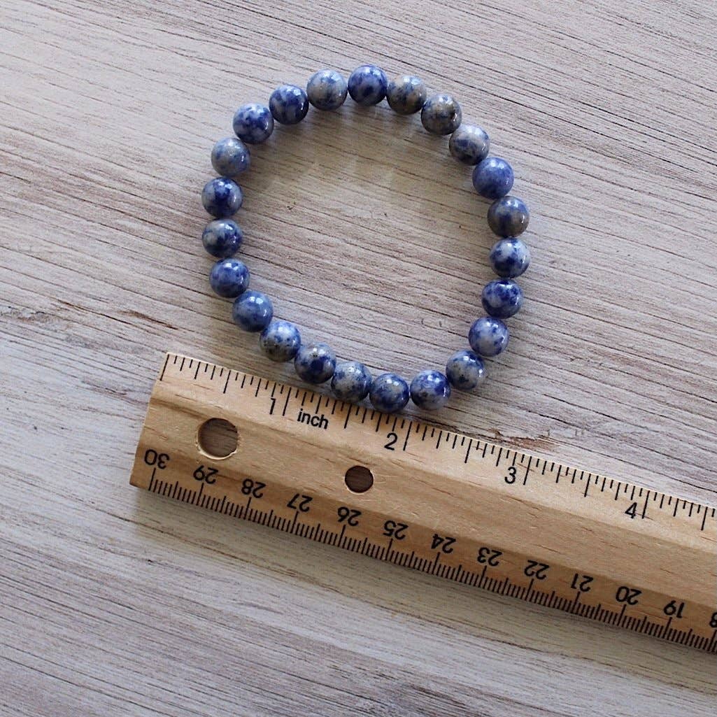 Sodalite Bracelet 8mm or 6mm (Crystals & Stones)