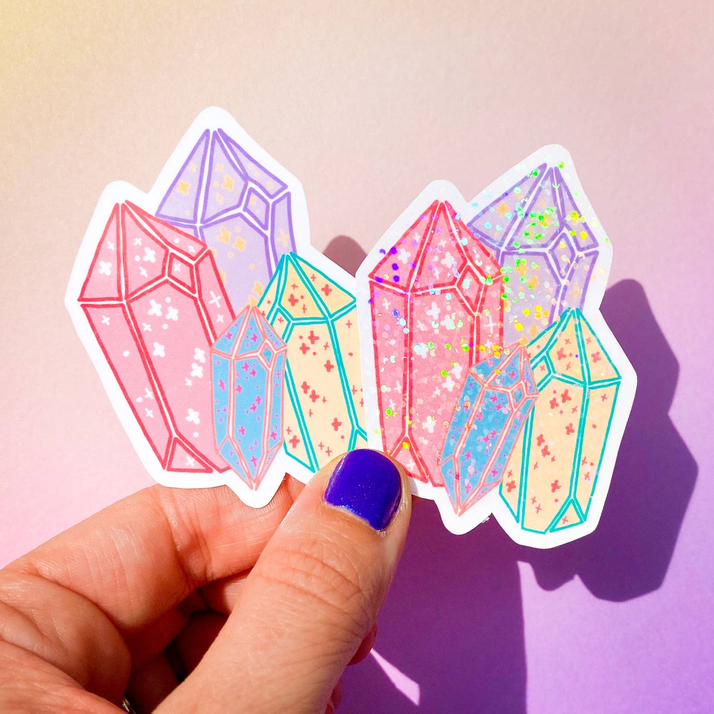 Crystal Cluster Sticker