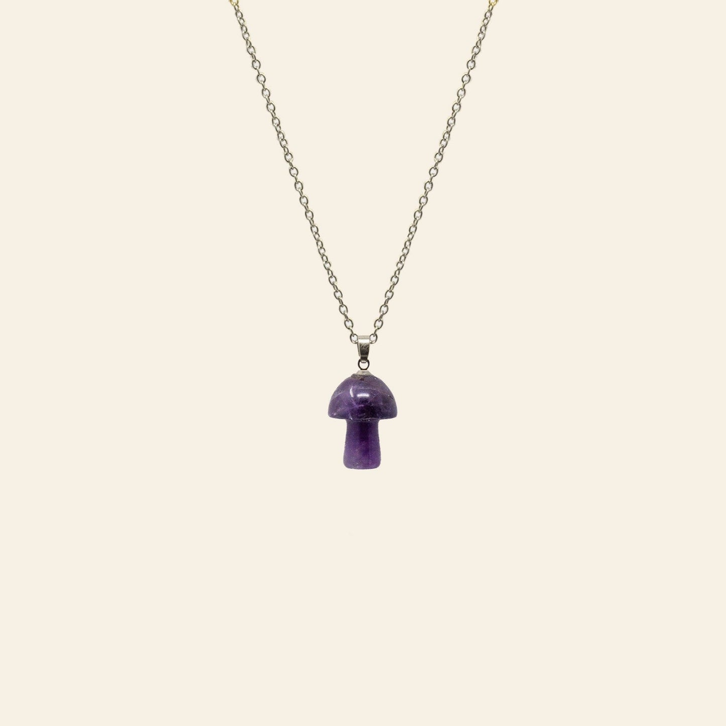 Crystal Mushroom Necklace