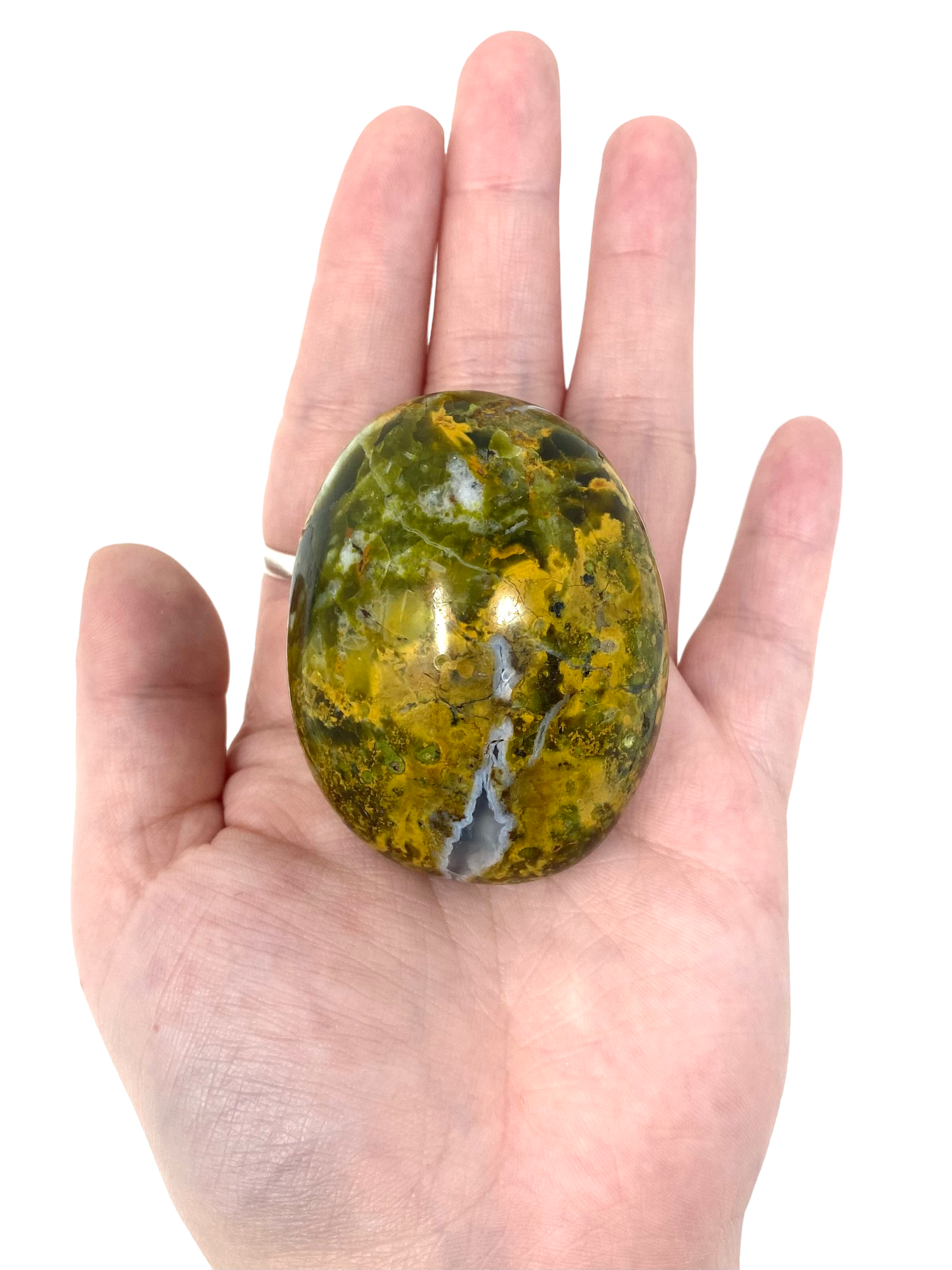 Green Opal Palm Stones