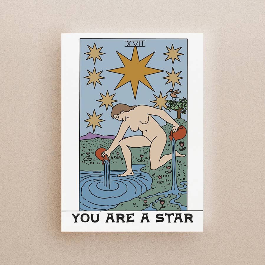 You Are a Star Tarot Card Greeting Card