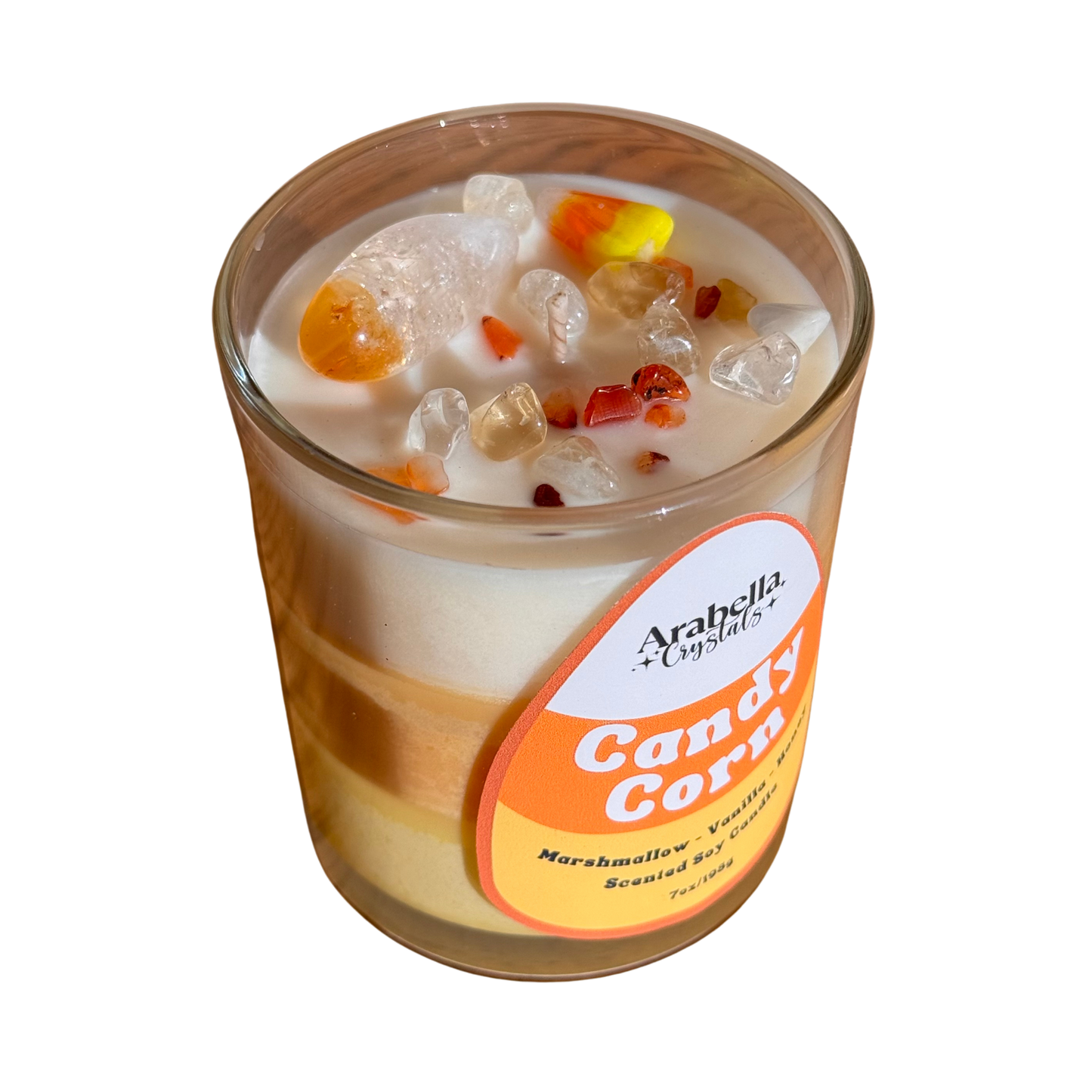 Candy Corn Halloween Soy Candle