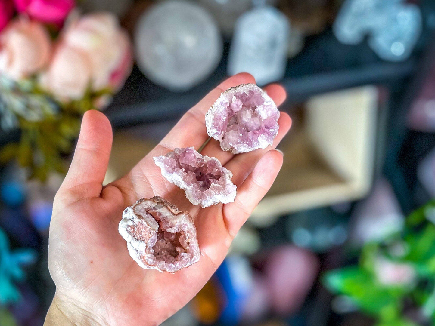 Pink Amethyst Cluster