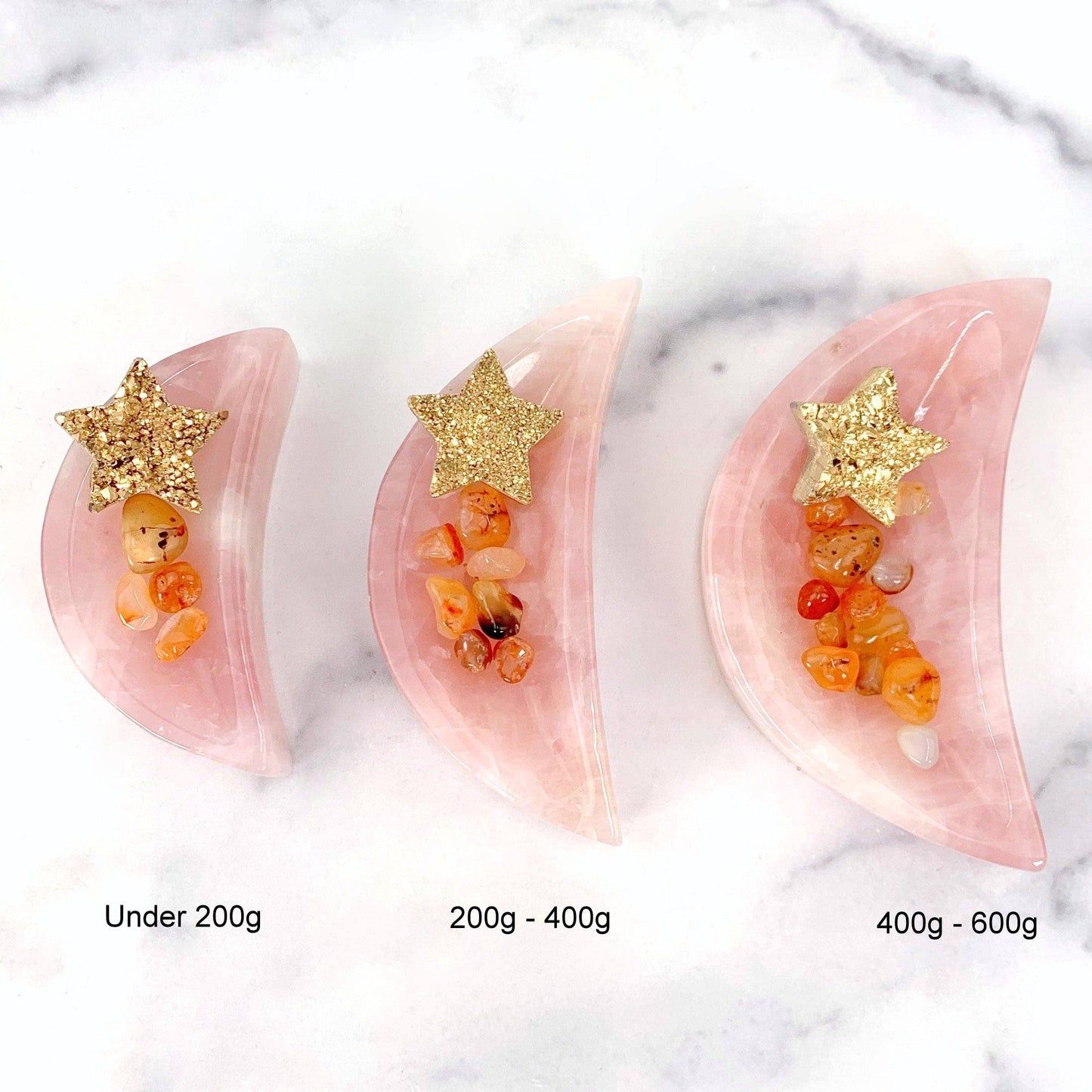 Rose Quartz Moon Bowl