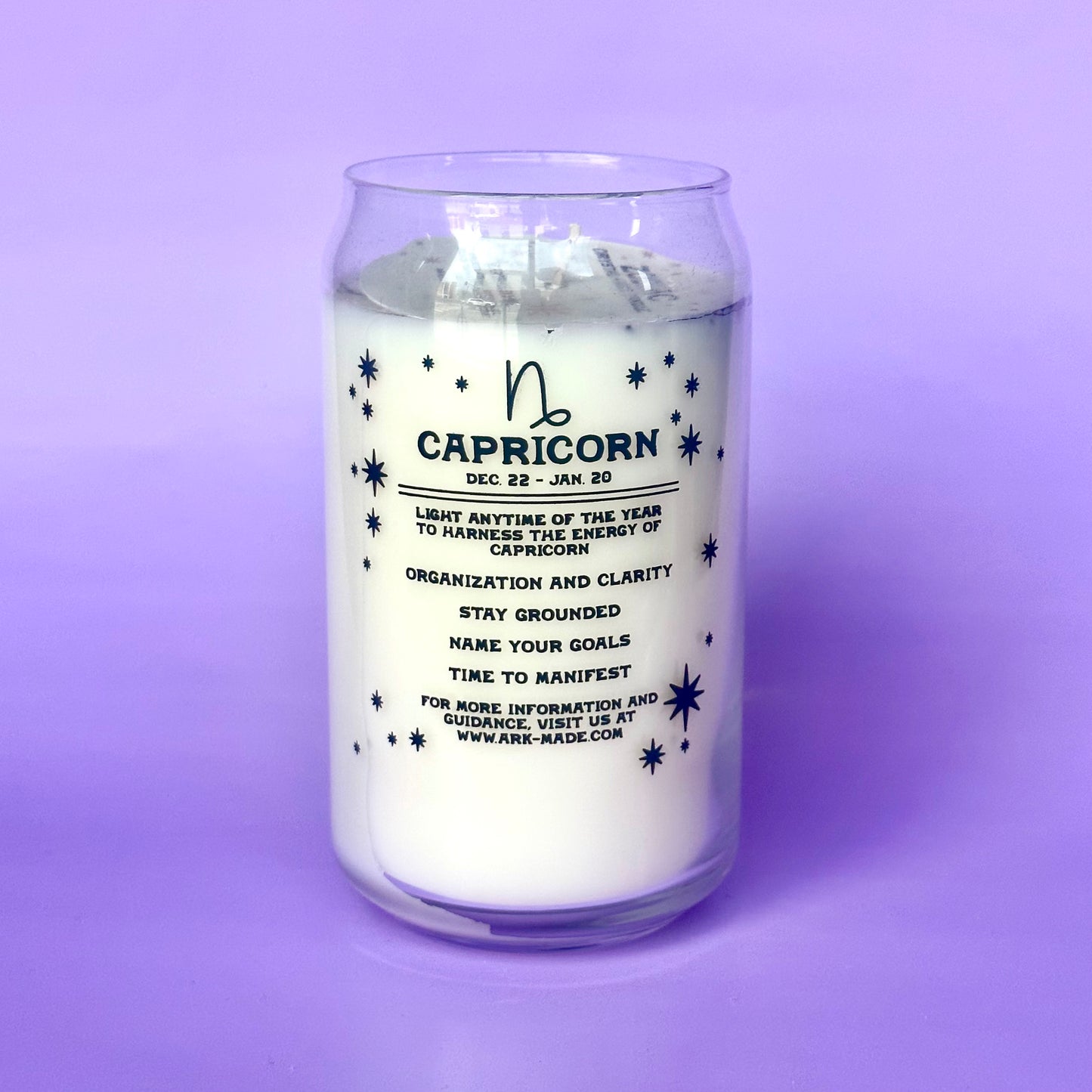 Capricorn Zodiac Dressed Candle