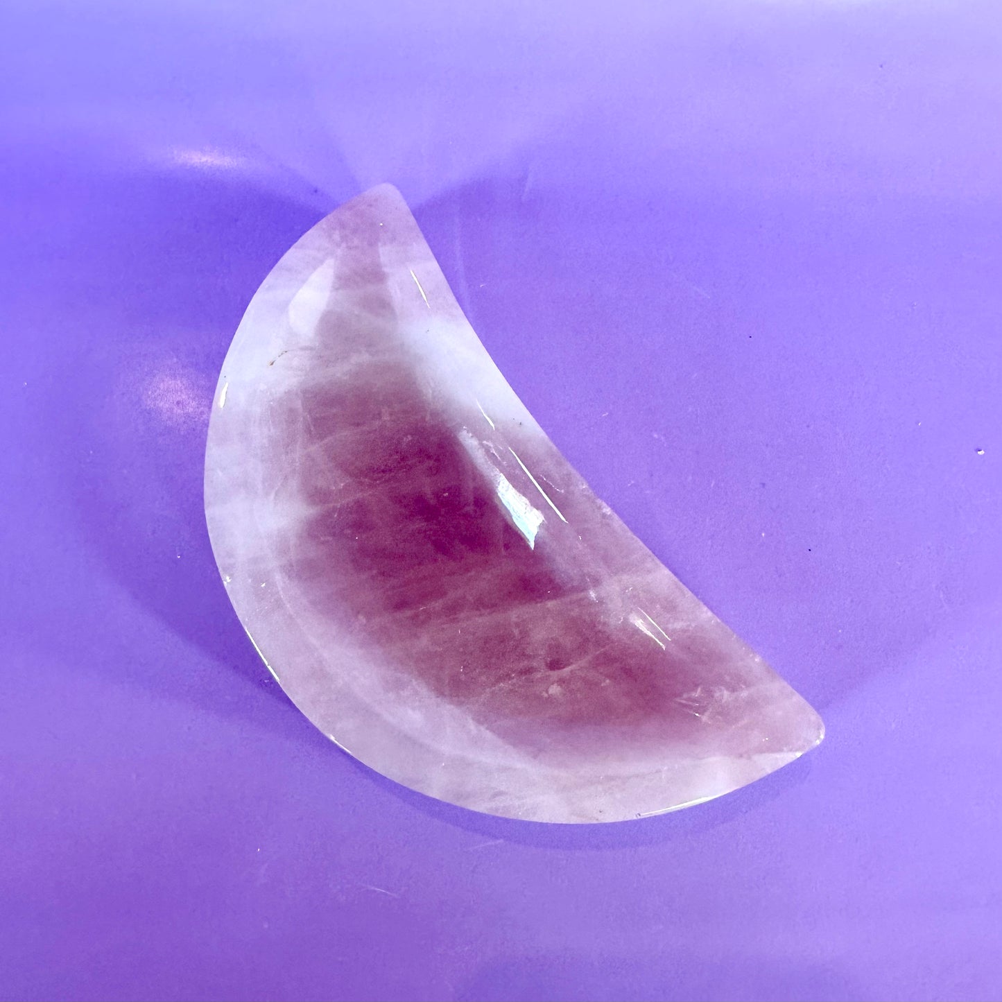Rose Quartz Moon Bowl