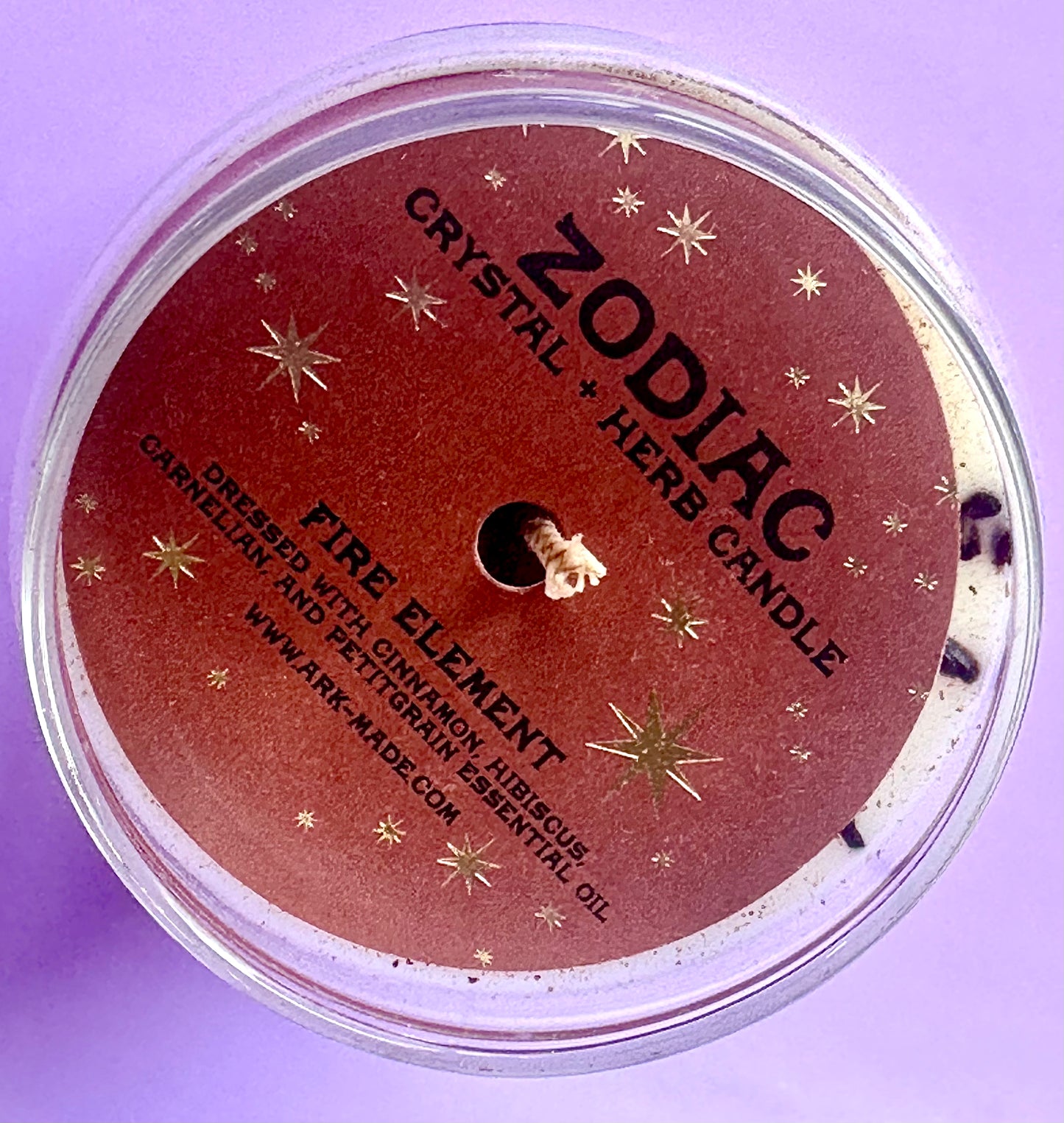 Leo Zodiac Dressed Candle