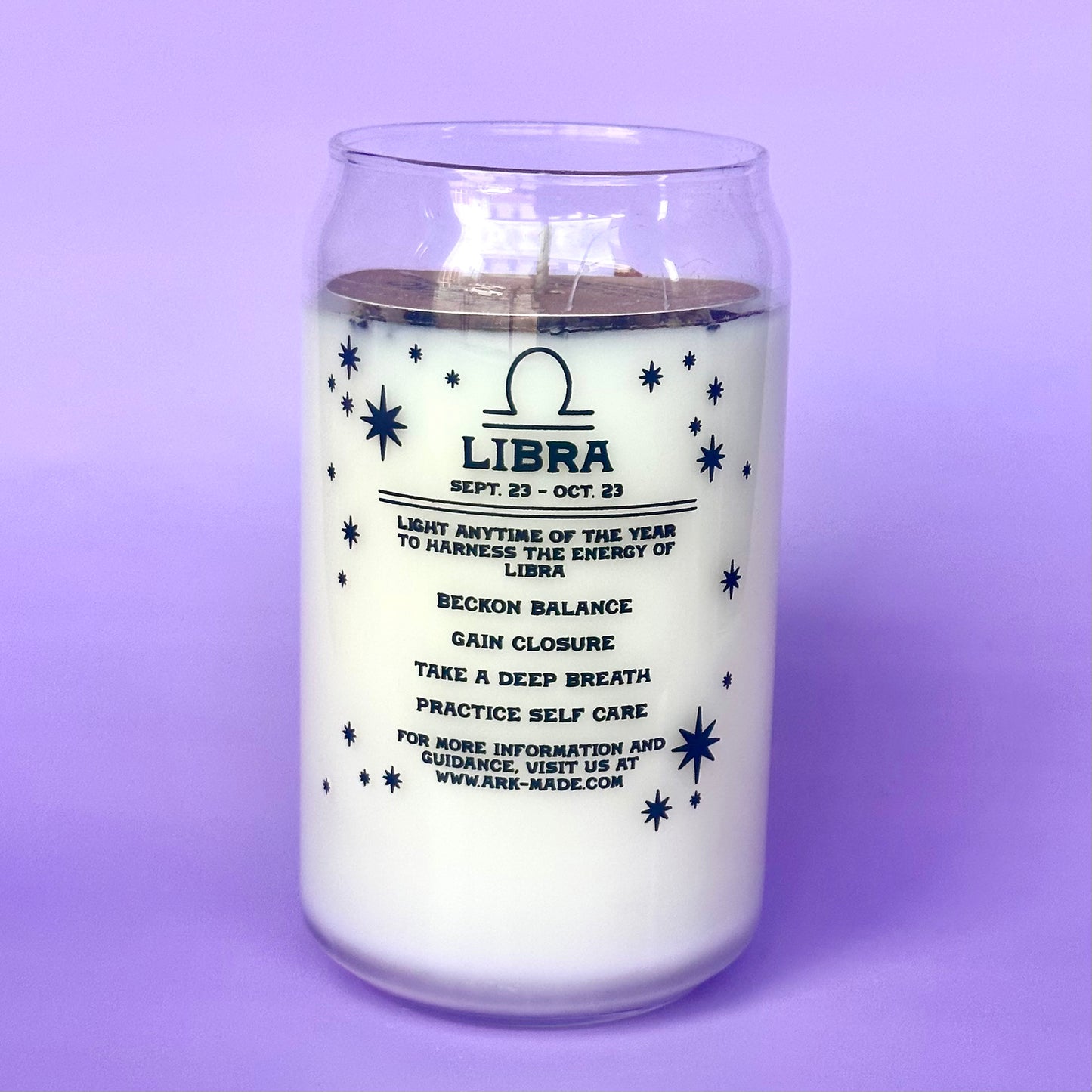Libra Zodiac Dressed Candle