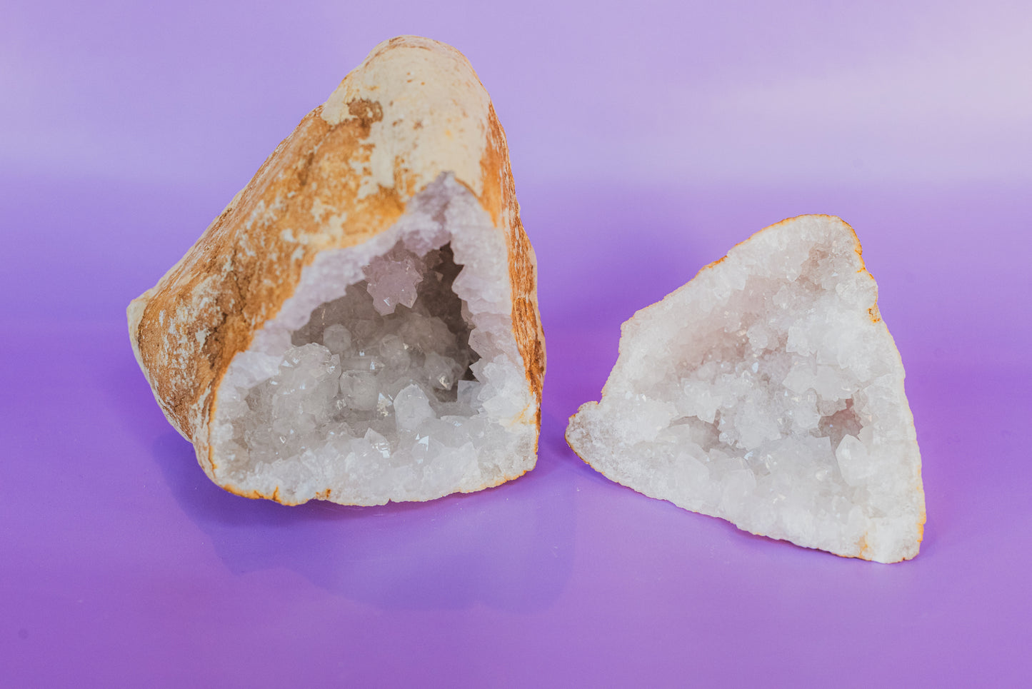 White Quartz Druzy Geode