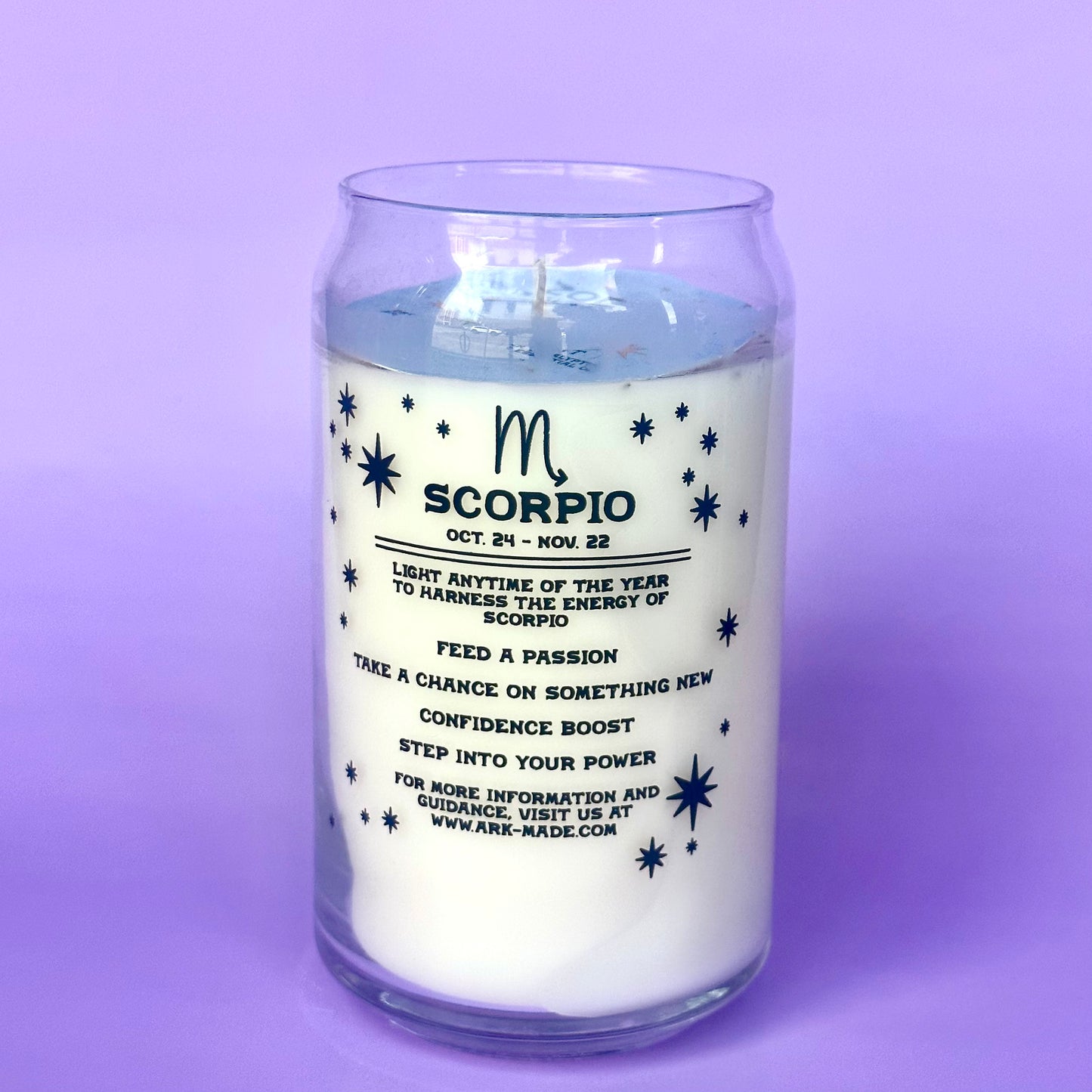 Scorpio Zodiac Dressed Candle