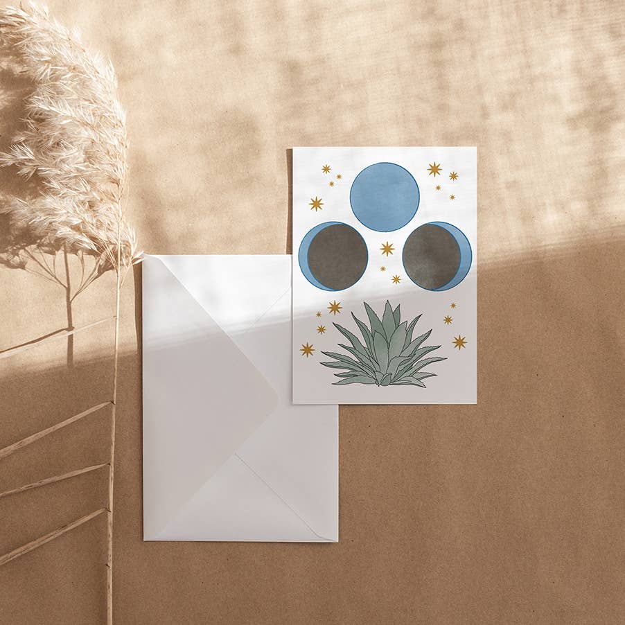 Agave + Moons Greeting Card