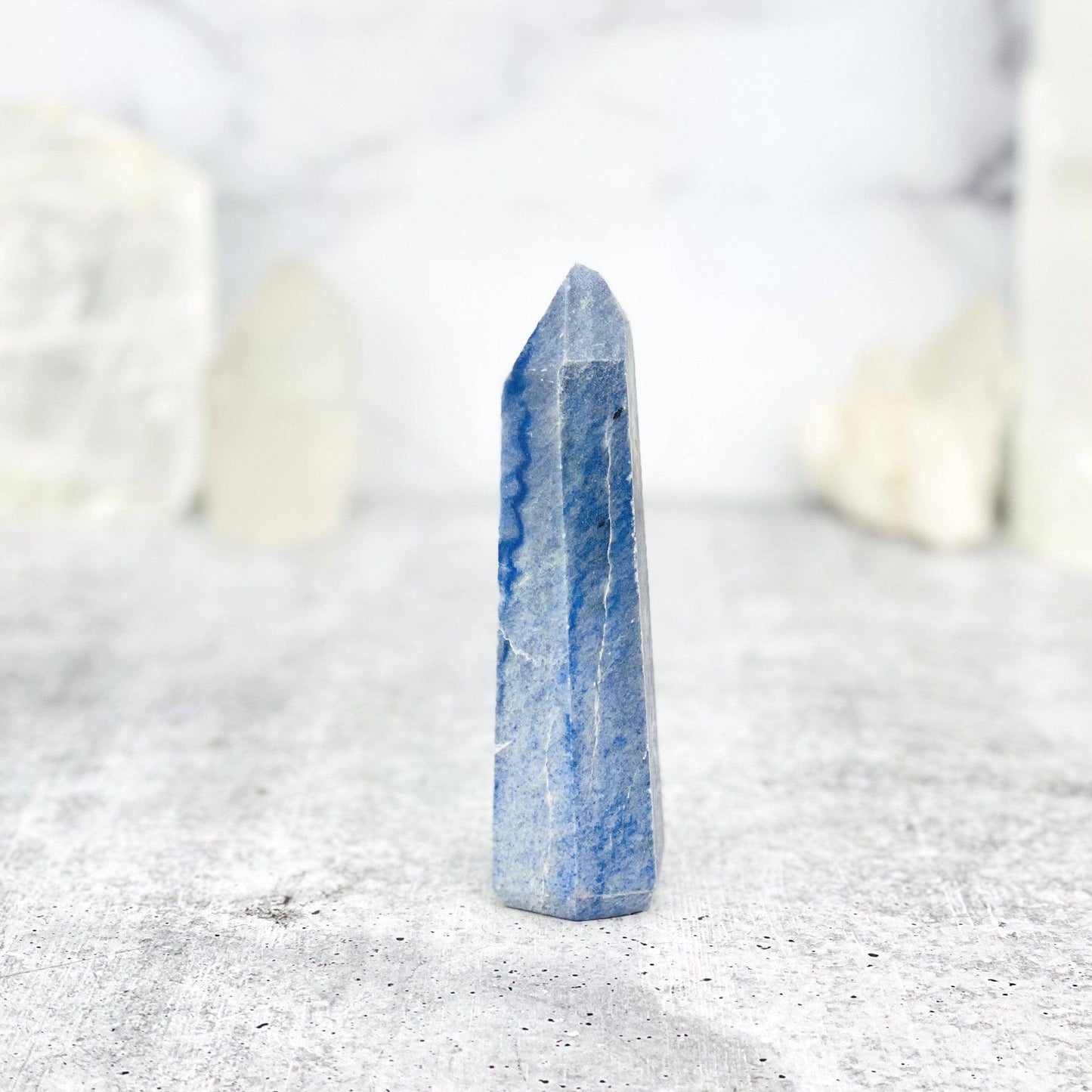 Blue Quartz Polished Tower Point