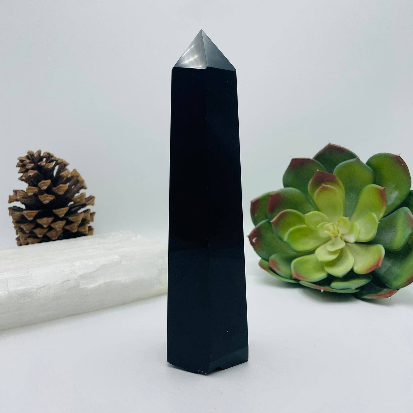 Obsidian Polished Point Tower