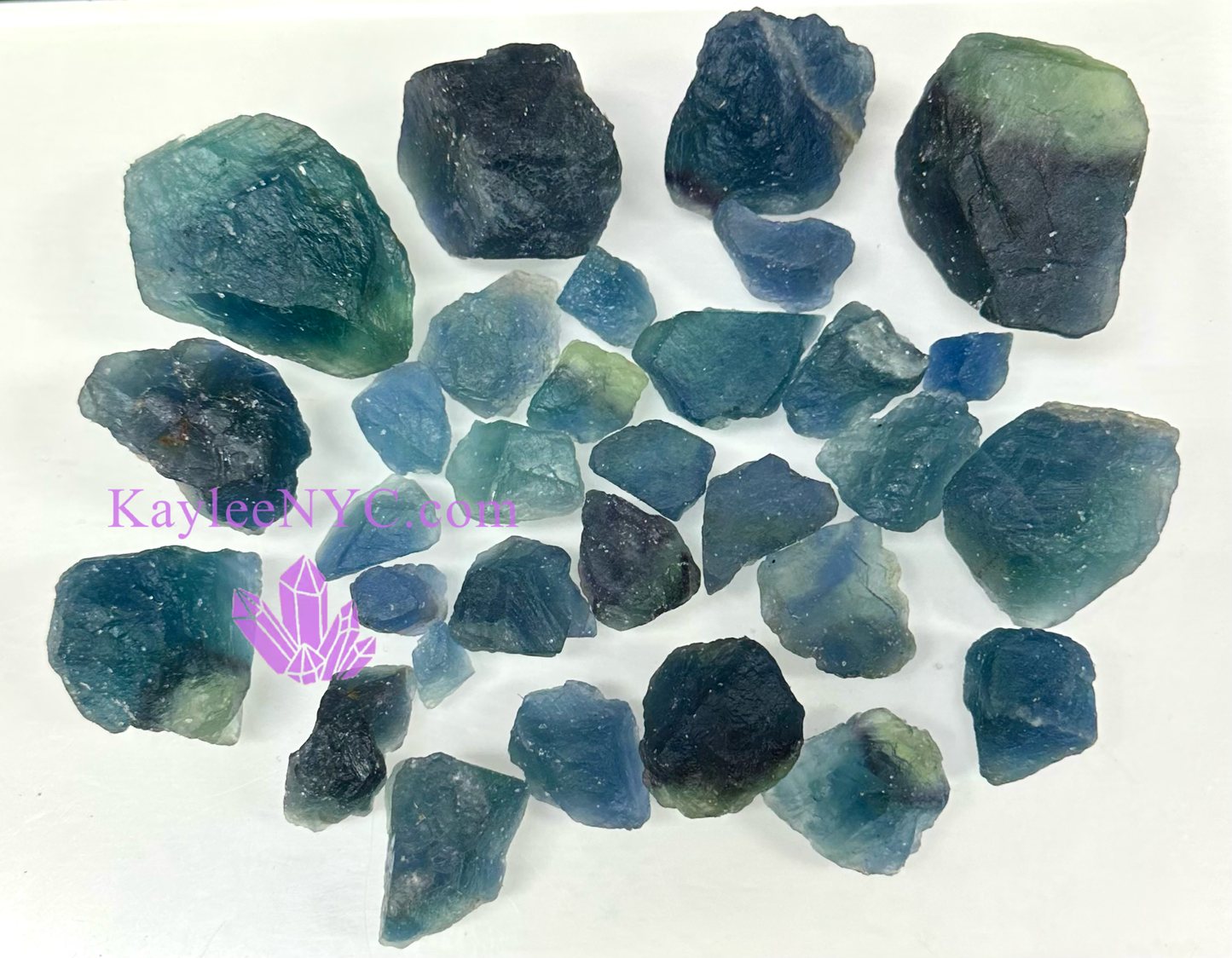 Blue Fluorite Raw Crystal